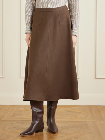 Polo Ralph Lauren Hemp midi skirt