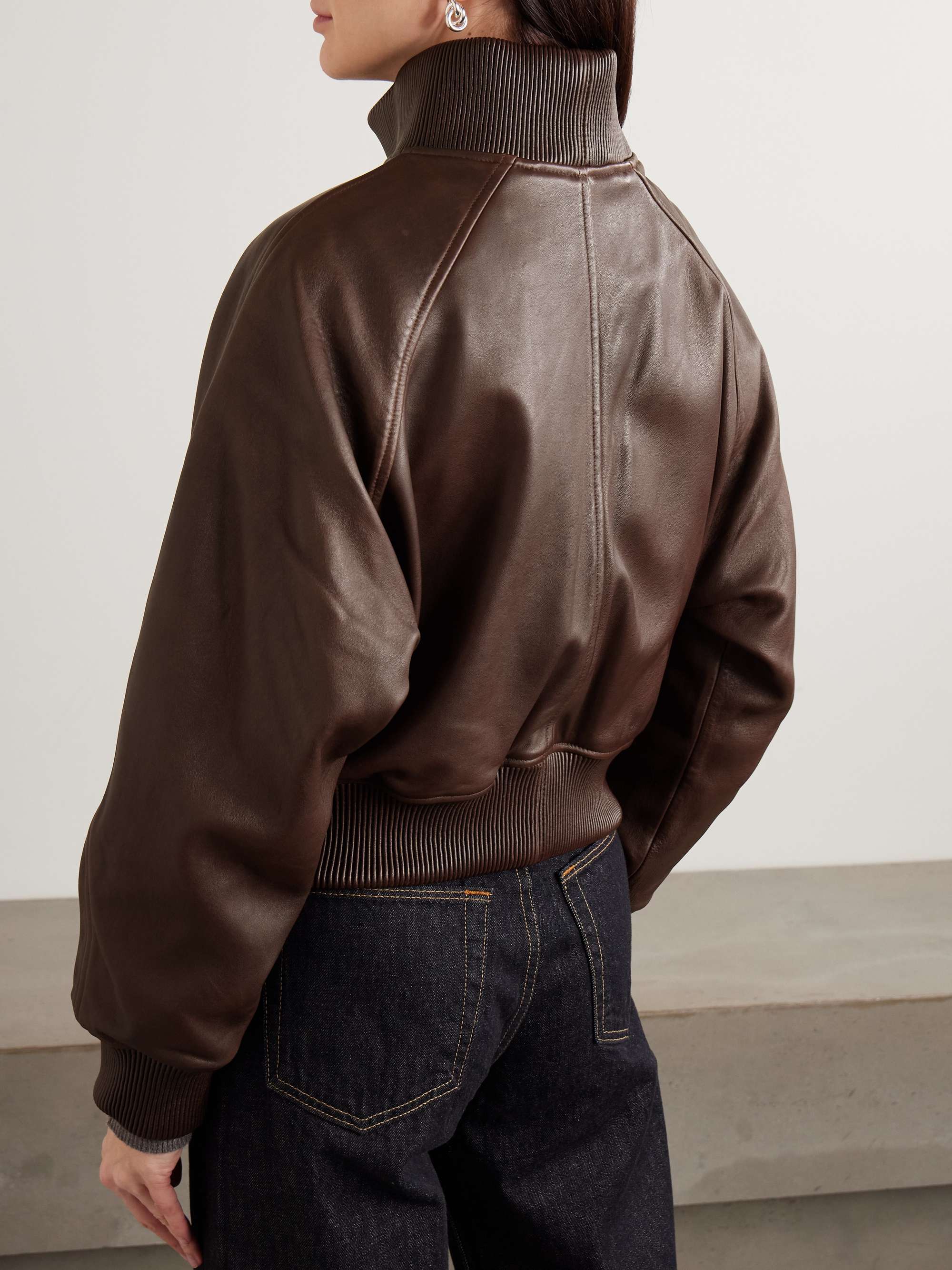 POLO RALPH LAUREN Leather bomber jacket | NET-A-PORTER