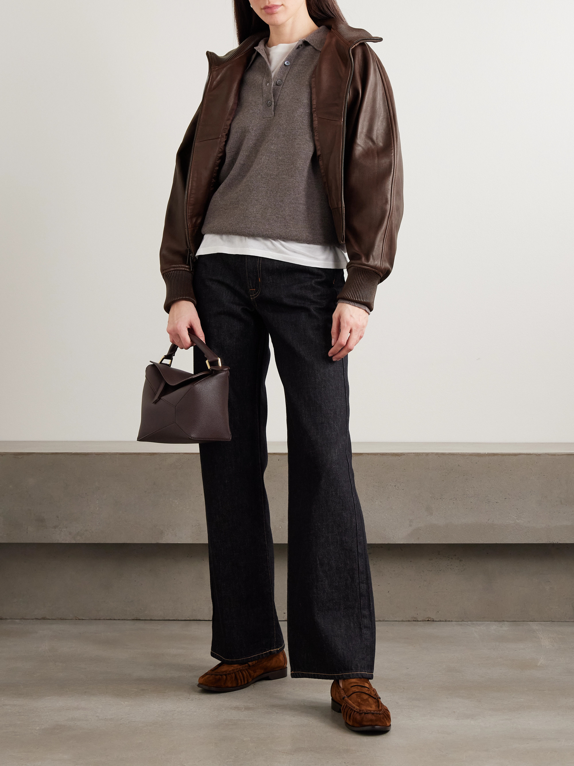 Polo Ralph Lauren - Leather bomber jacket | Plush
