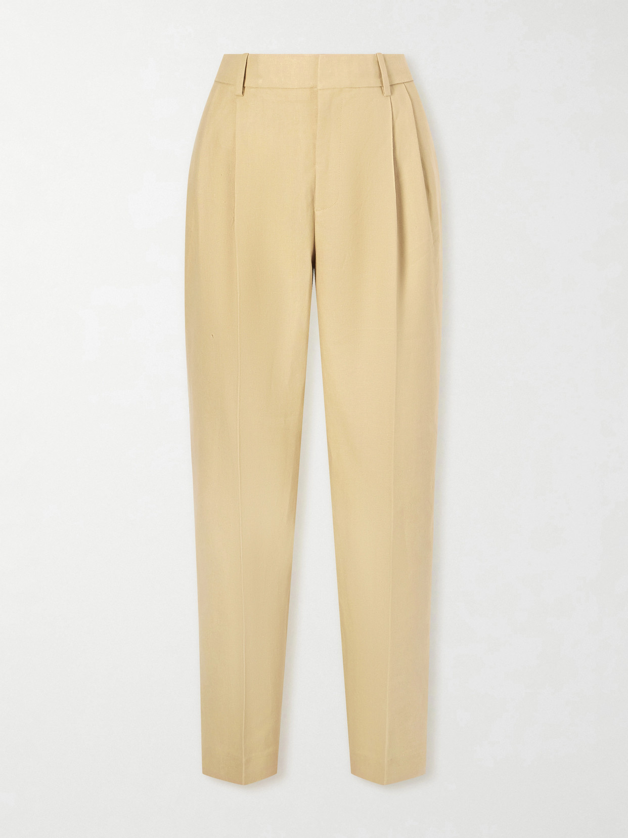 Polo Ralph Lauren Tapered Hemp Trousers In Neutral