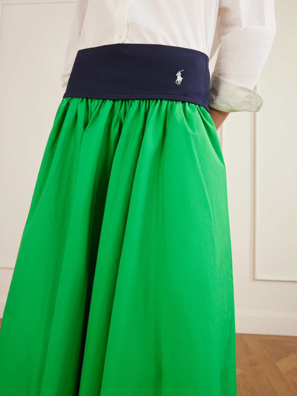 Polo Ralph Lauren - Ribbed Cotton-Poplin Maxi