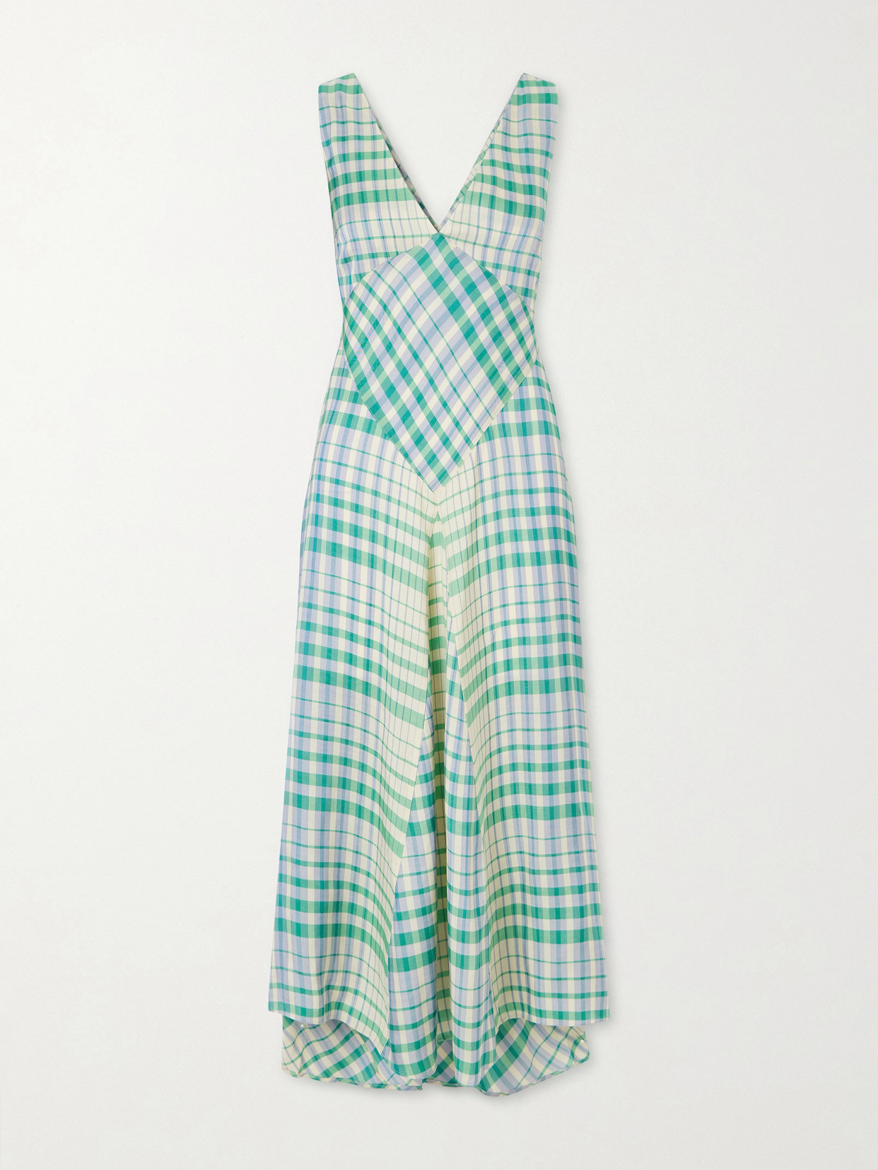 Polo Ralph Lauren - Checked Woven Midi Dress - Green