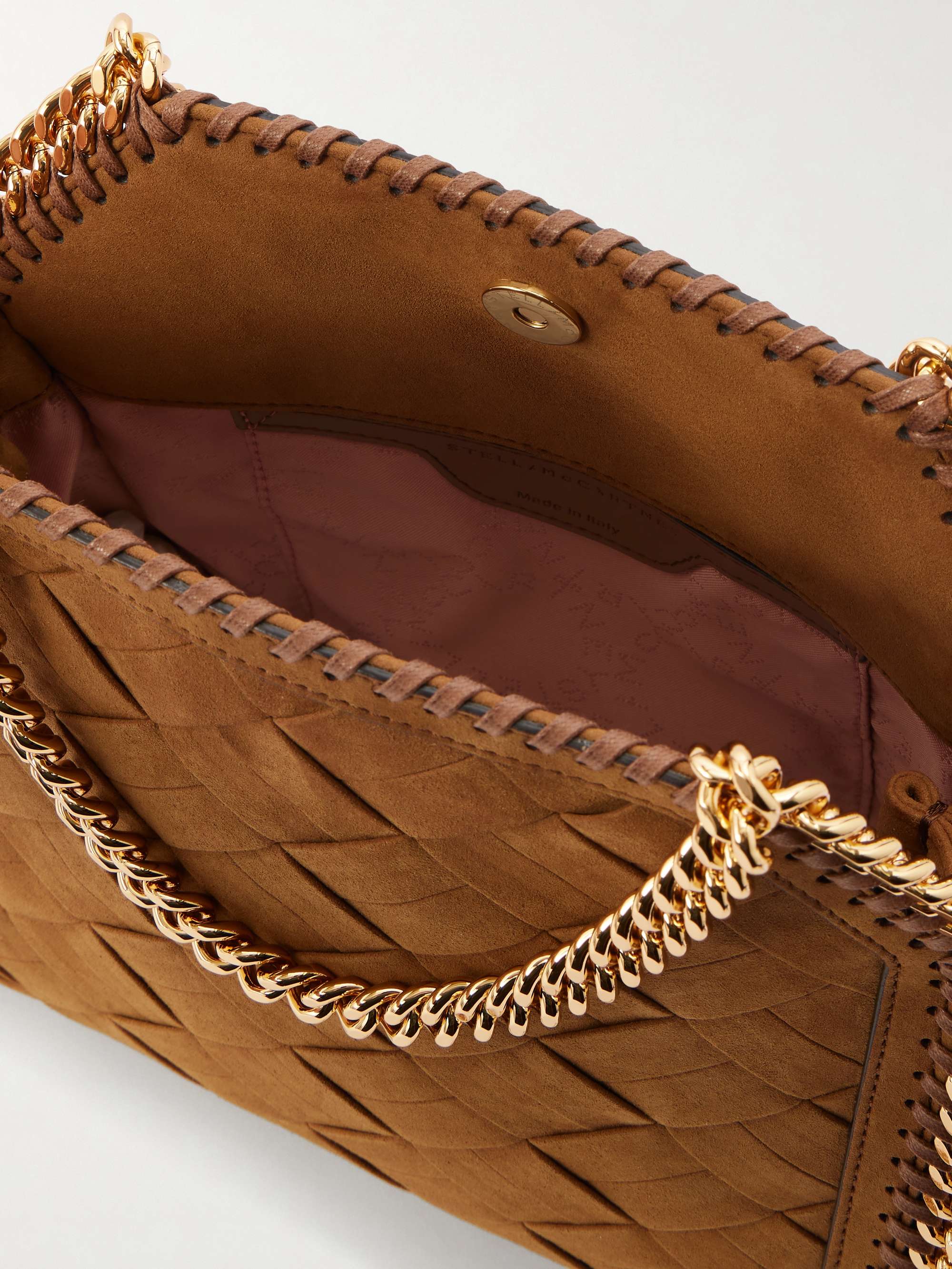 STELLA MCCARTNEY Falabella woven shoulder bag | NET-A-PORTER