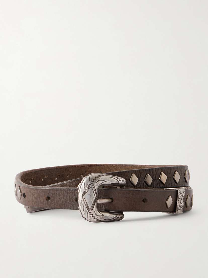 RRL Aria Embellished Leather Belt