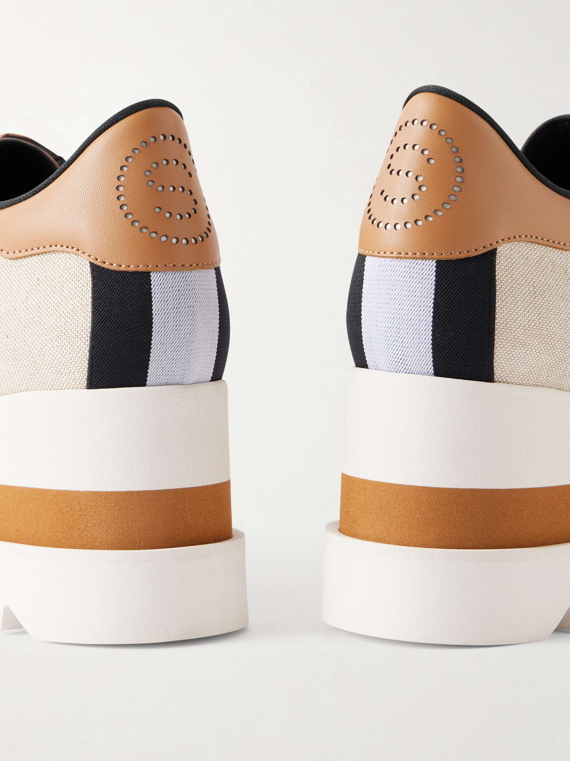 STELLA MCCARTNEY Sneak-Elyse Salt and Pepper exaggerated-sole