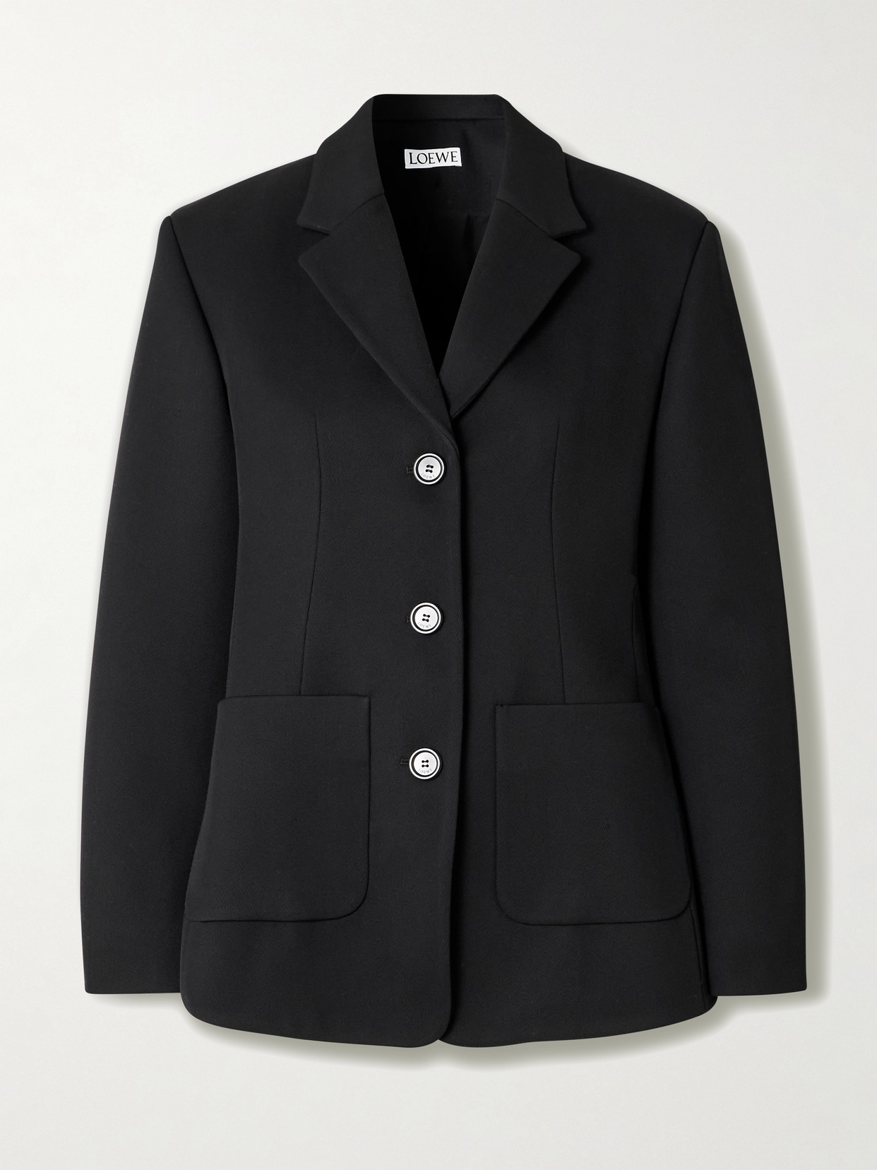 Loewe Wool-blend Blazer In Black