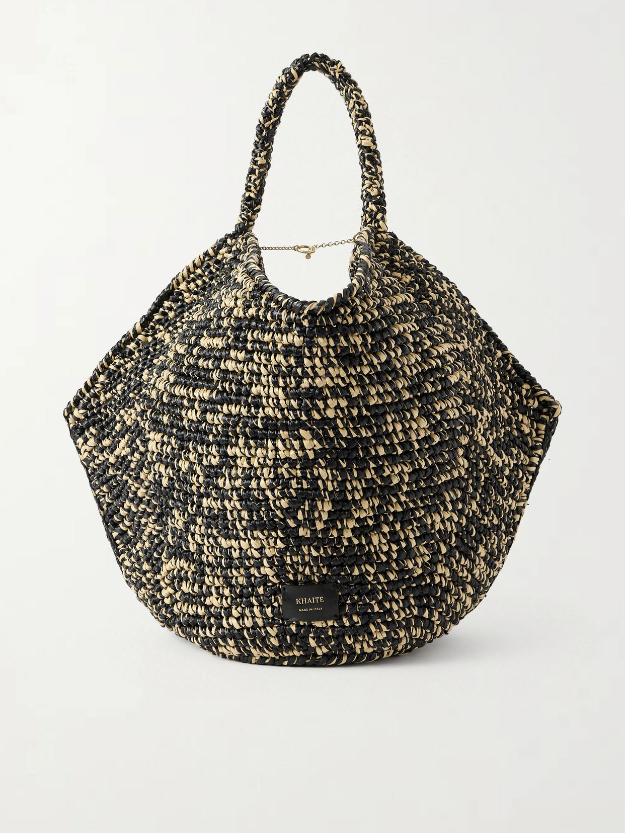 lotus medium two tone woven tote