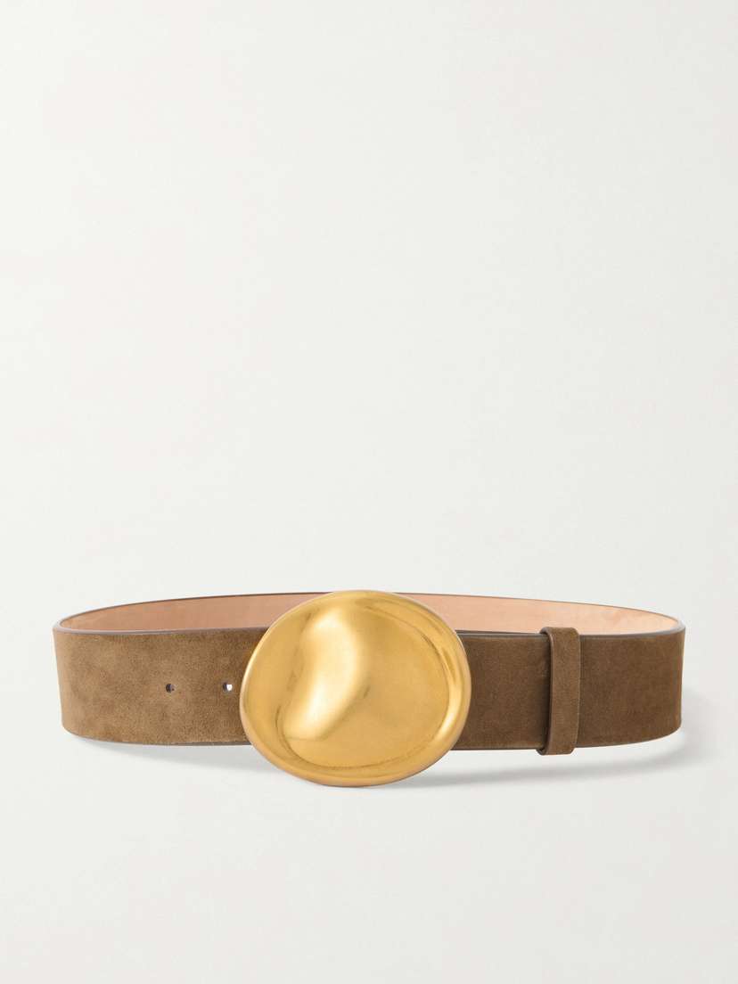 Khaite Keefe Suede Belt