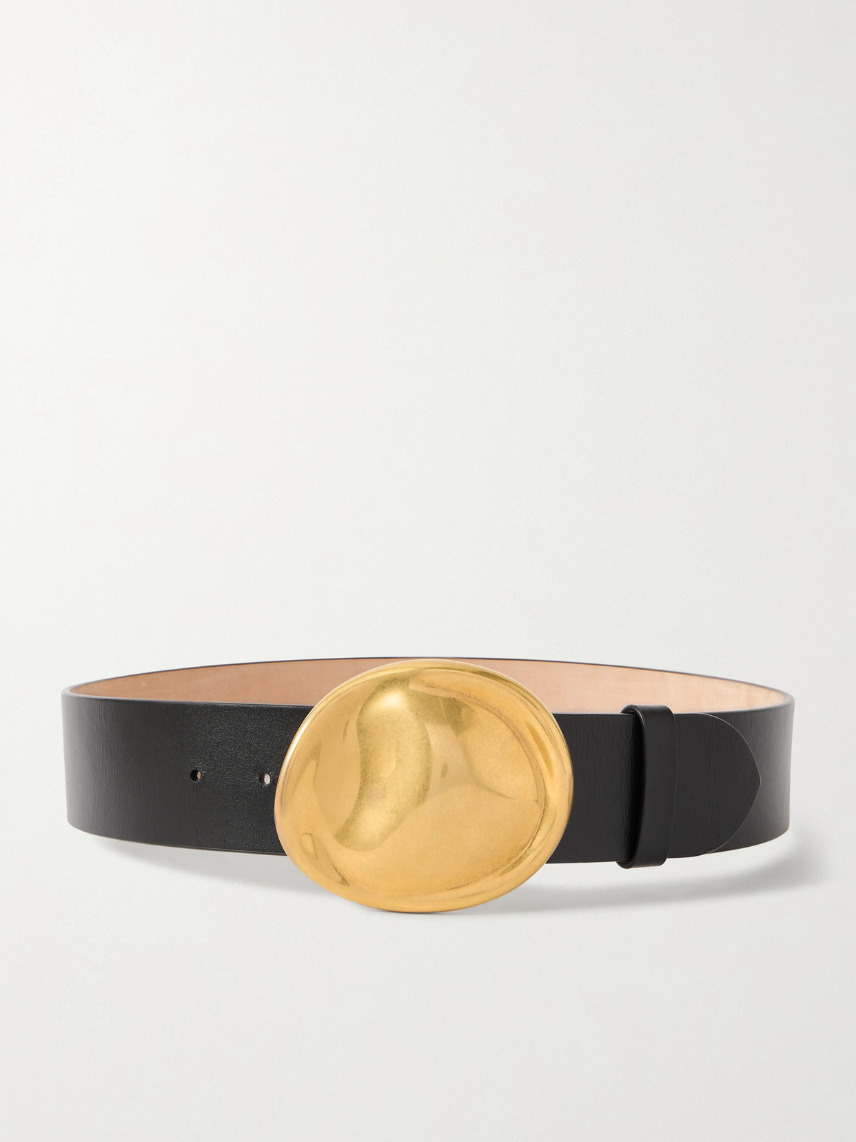 KHAITE - Keefe Leather Belt - Black