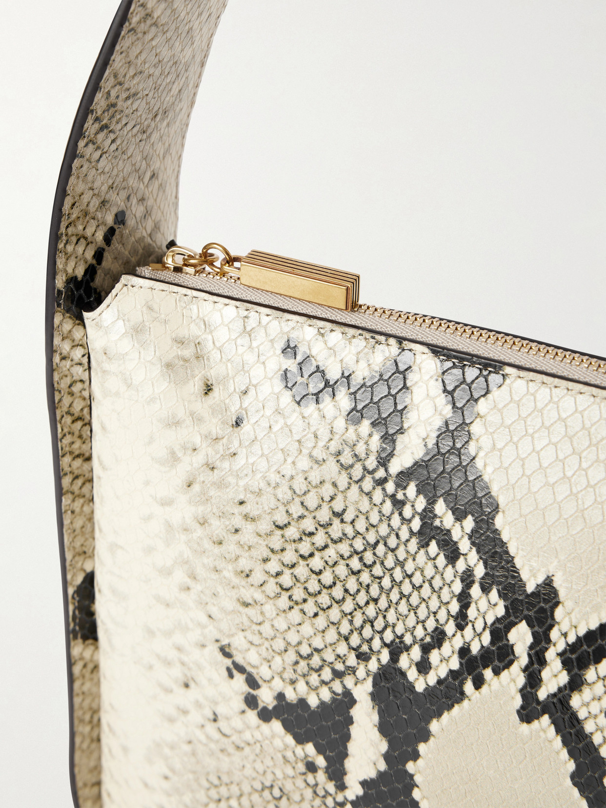 Khaite Small Lori Python Print Leather Shoulder Bag In Multi