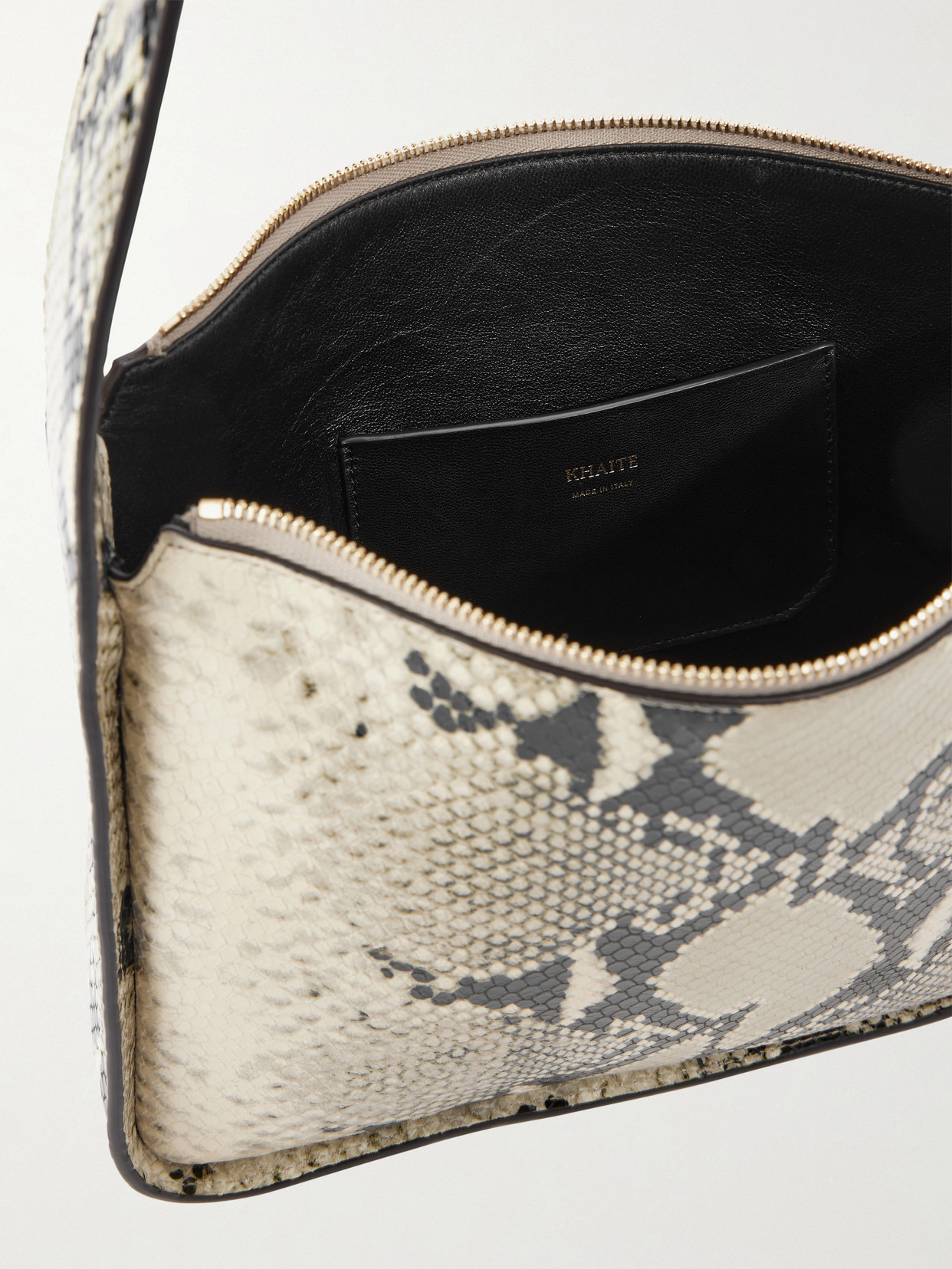 Khaite Small Lori Python Print Leather Shoulder Bag In Multi