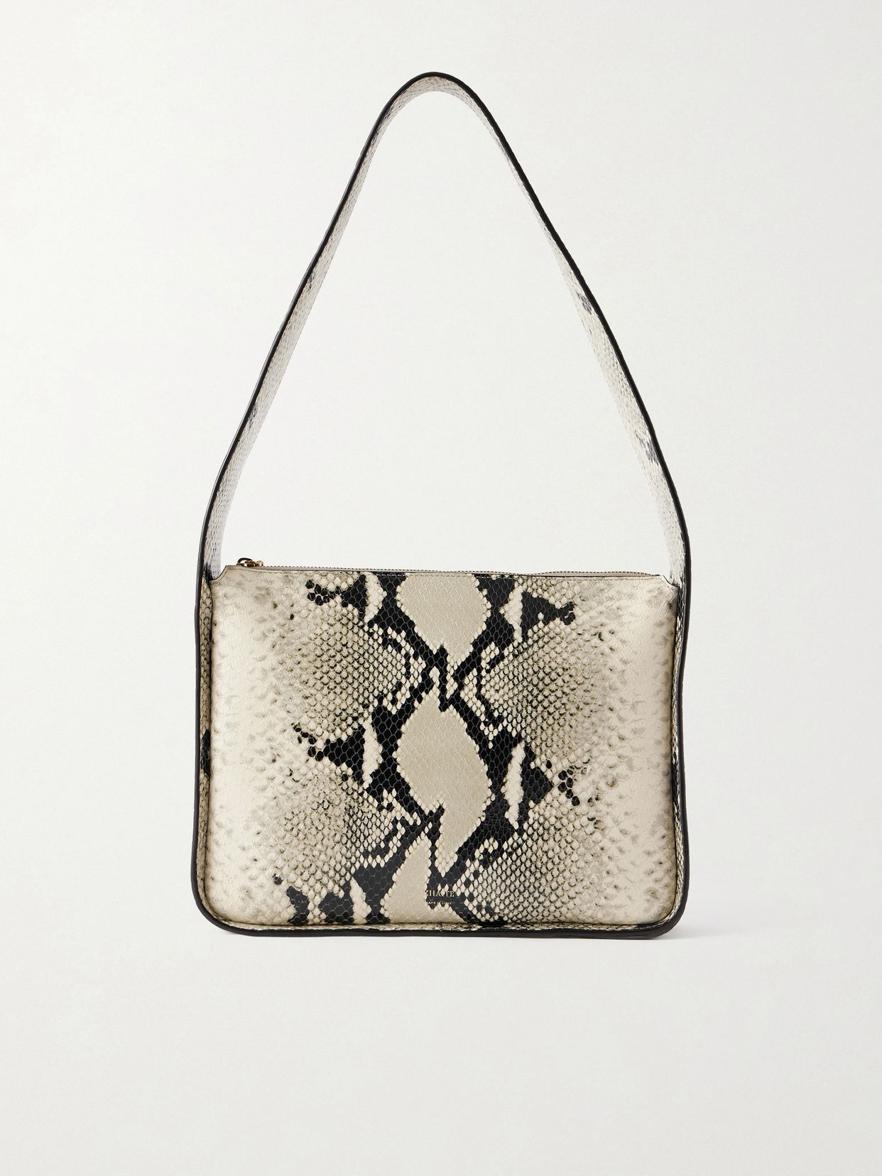 Lori snake-effect leather shoulder bag