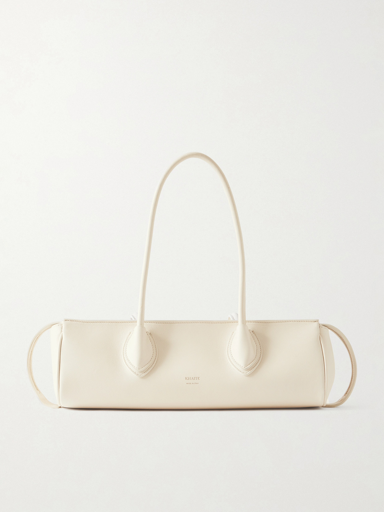 Khaite Donna Leather Shoulder Bag In Neutral