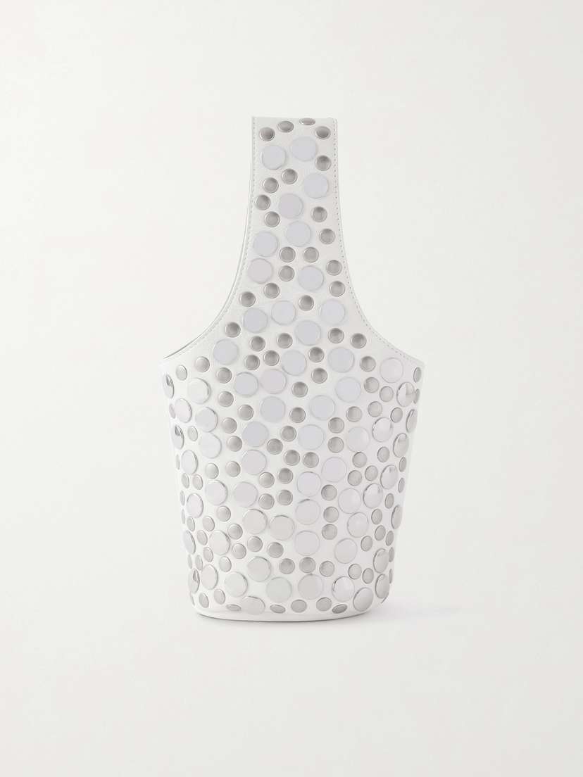 Khaite Livia Small Studded Leather Tote