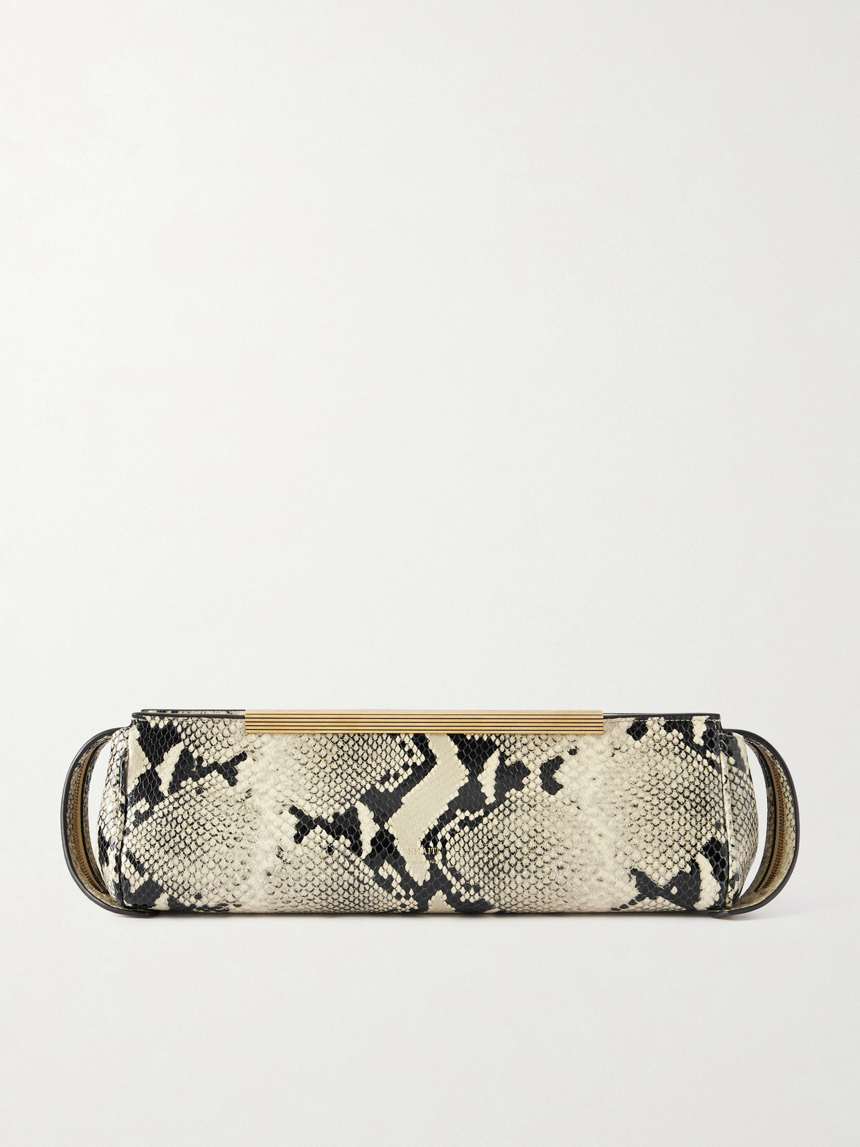 Khaite Donna Snake-effect Leather Clutch In Multi