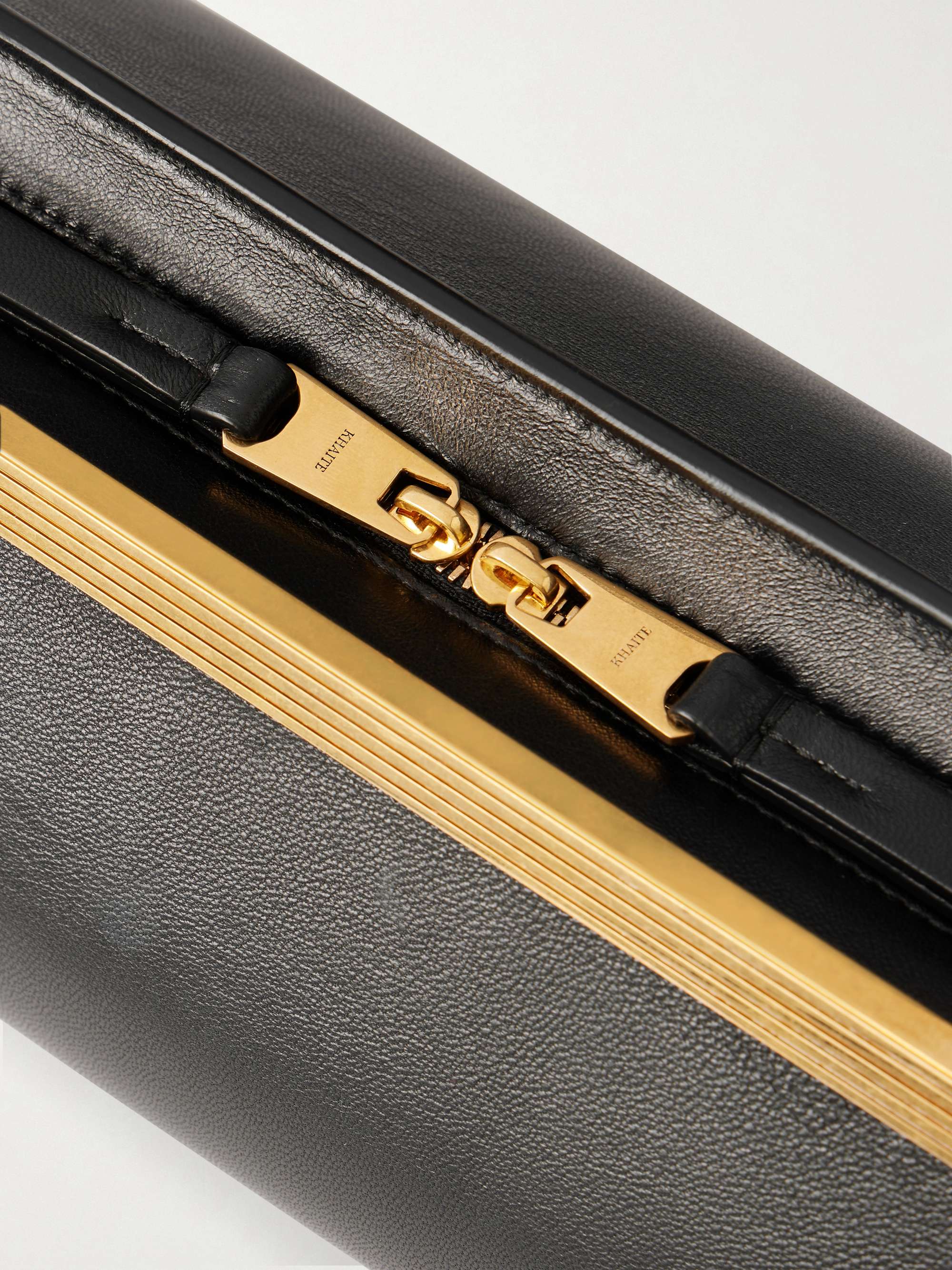 KHAITE Lamb leather clutch | NET-A-PORTER