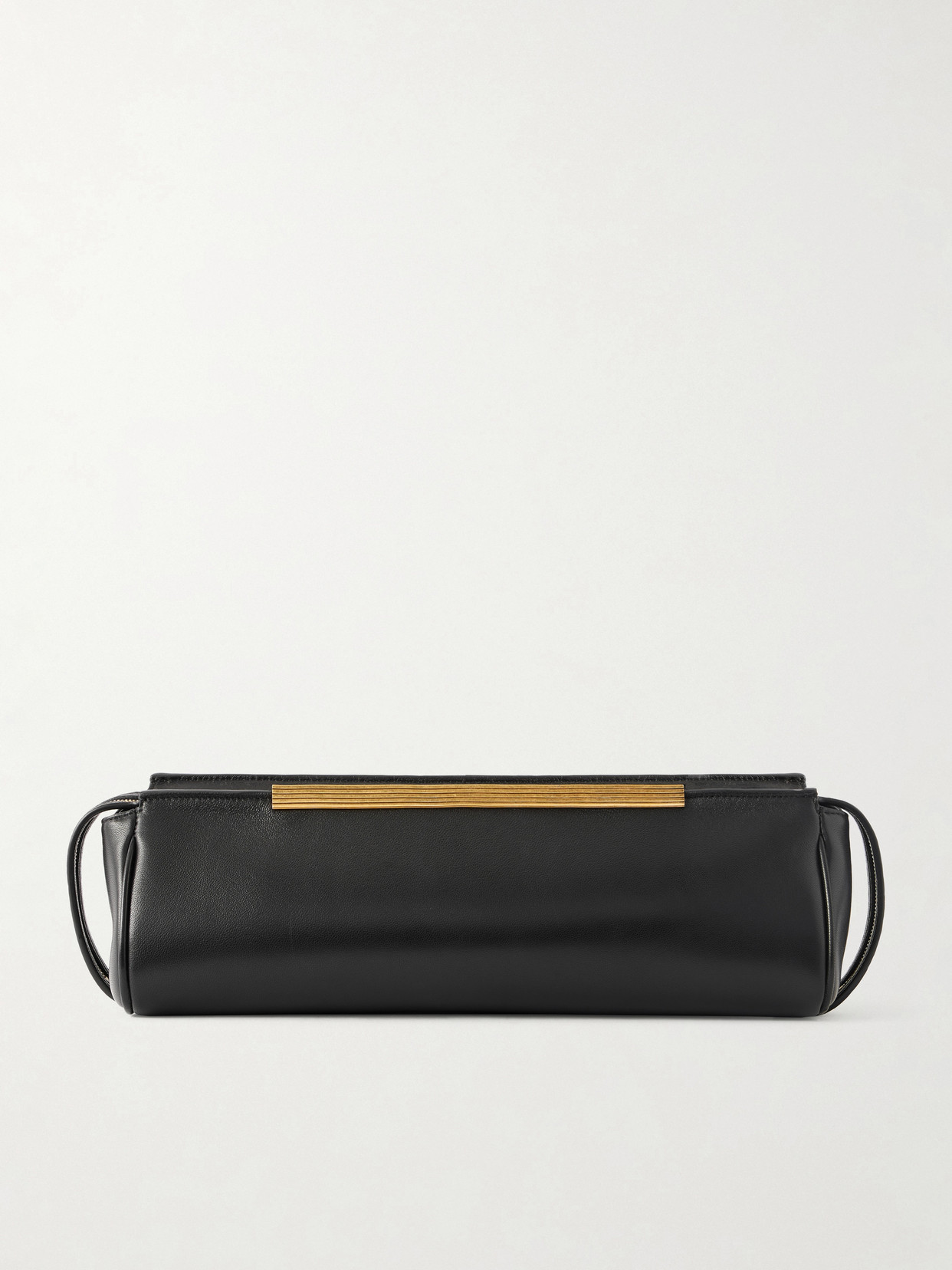 Khaite Lamb Leather Clutch In Black
