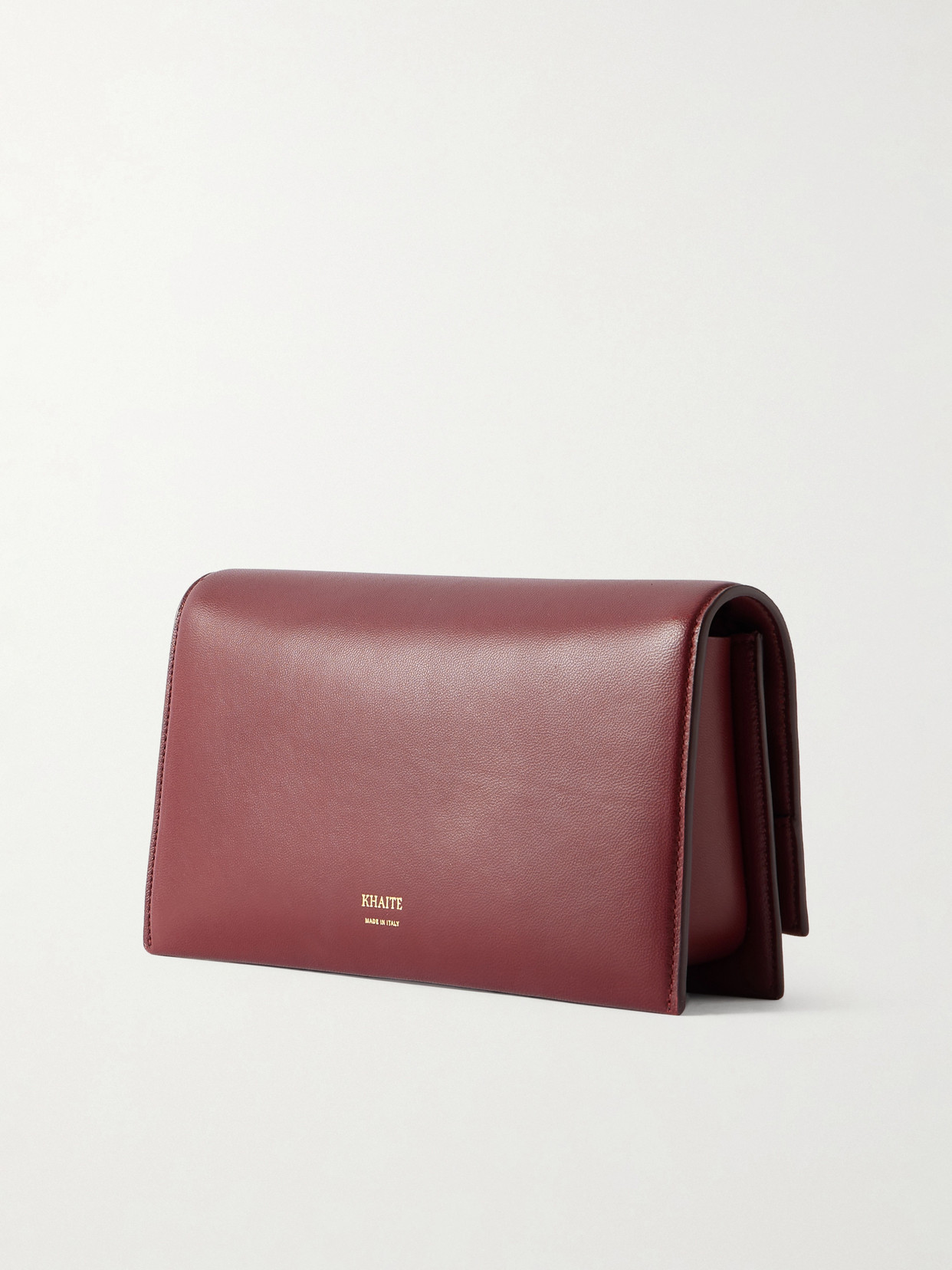 Khaite Embellished Textured-leather Clutch In Pattern