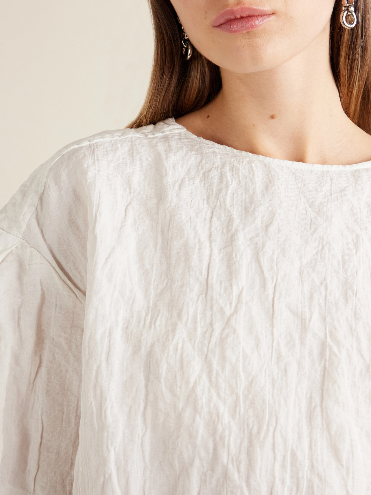 Hansly Crinkled-Twill T-Shirt
