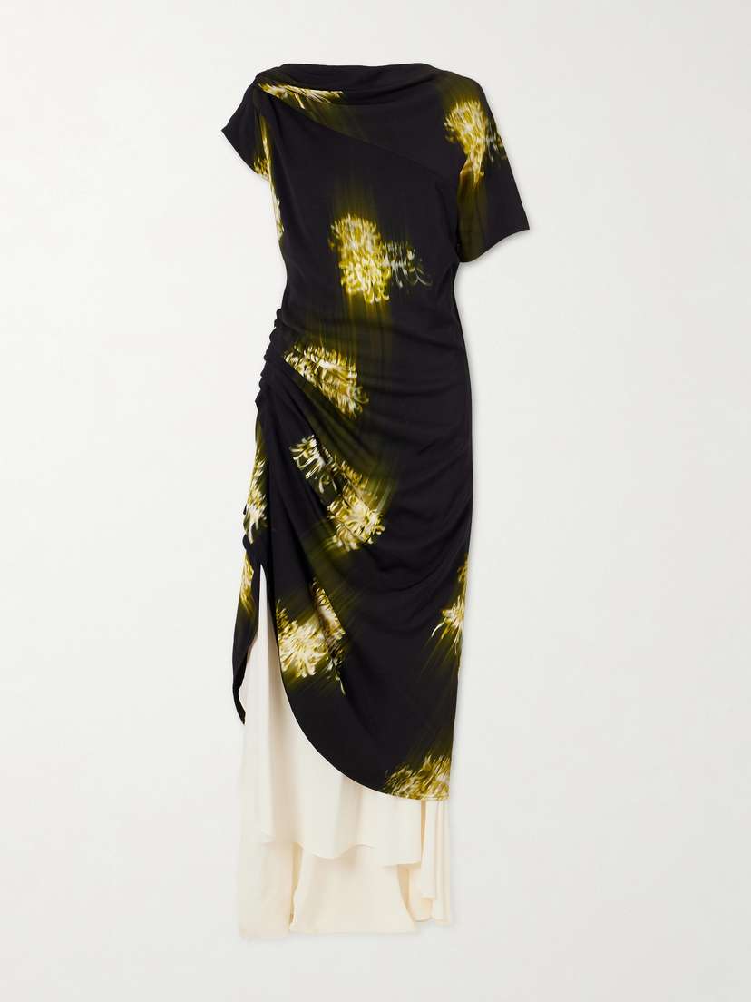 Proenza Schouler Antonella Tiered Printed Cady Maxi Dress - Women's Clothing