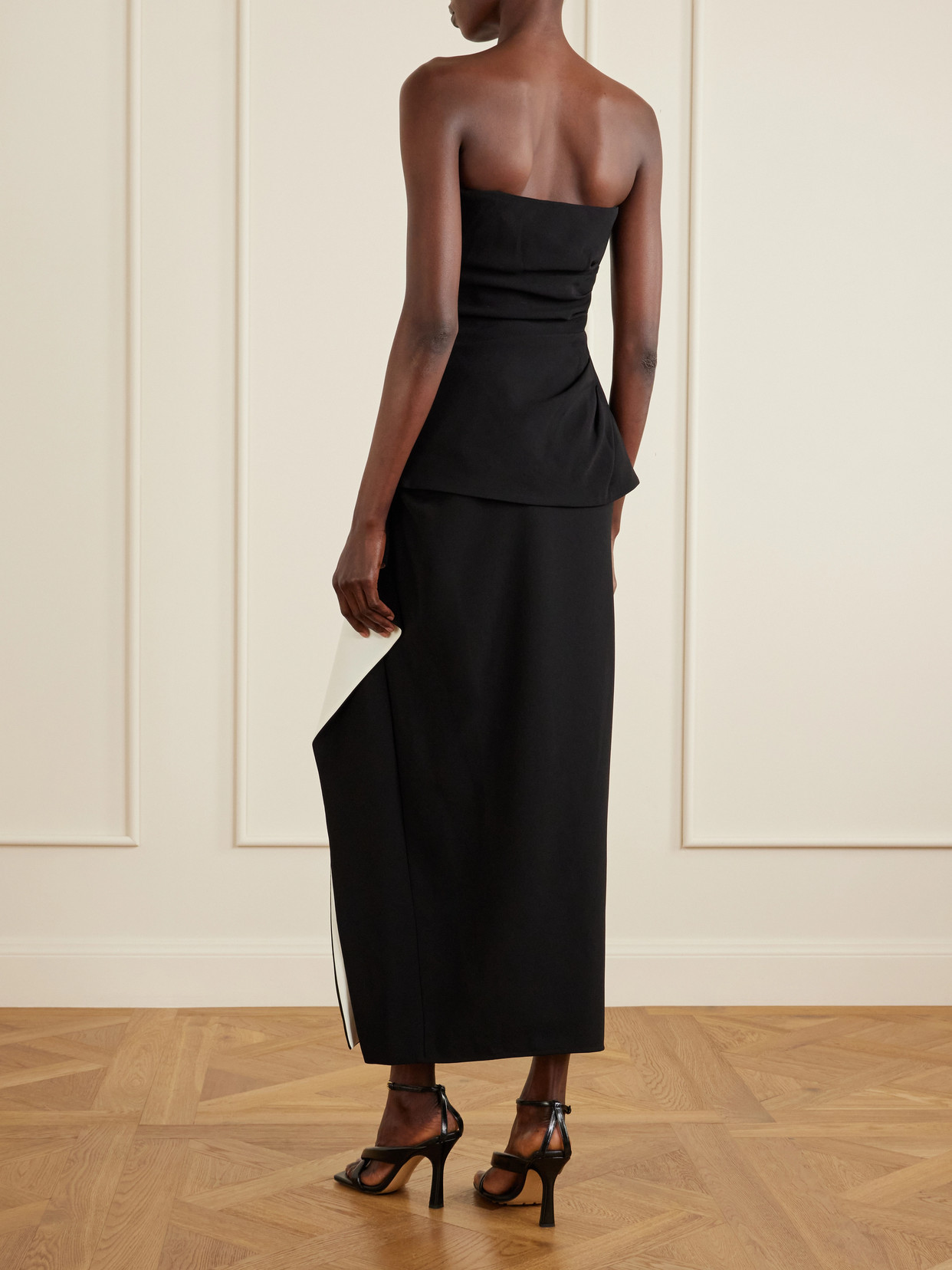 Damea Strapless Crepe Top