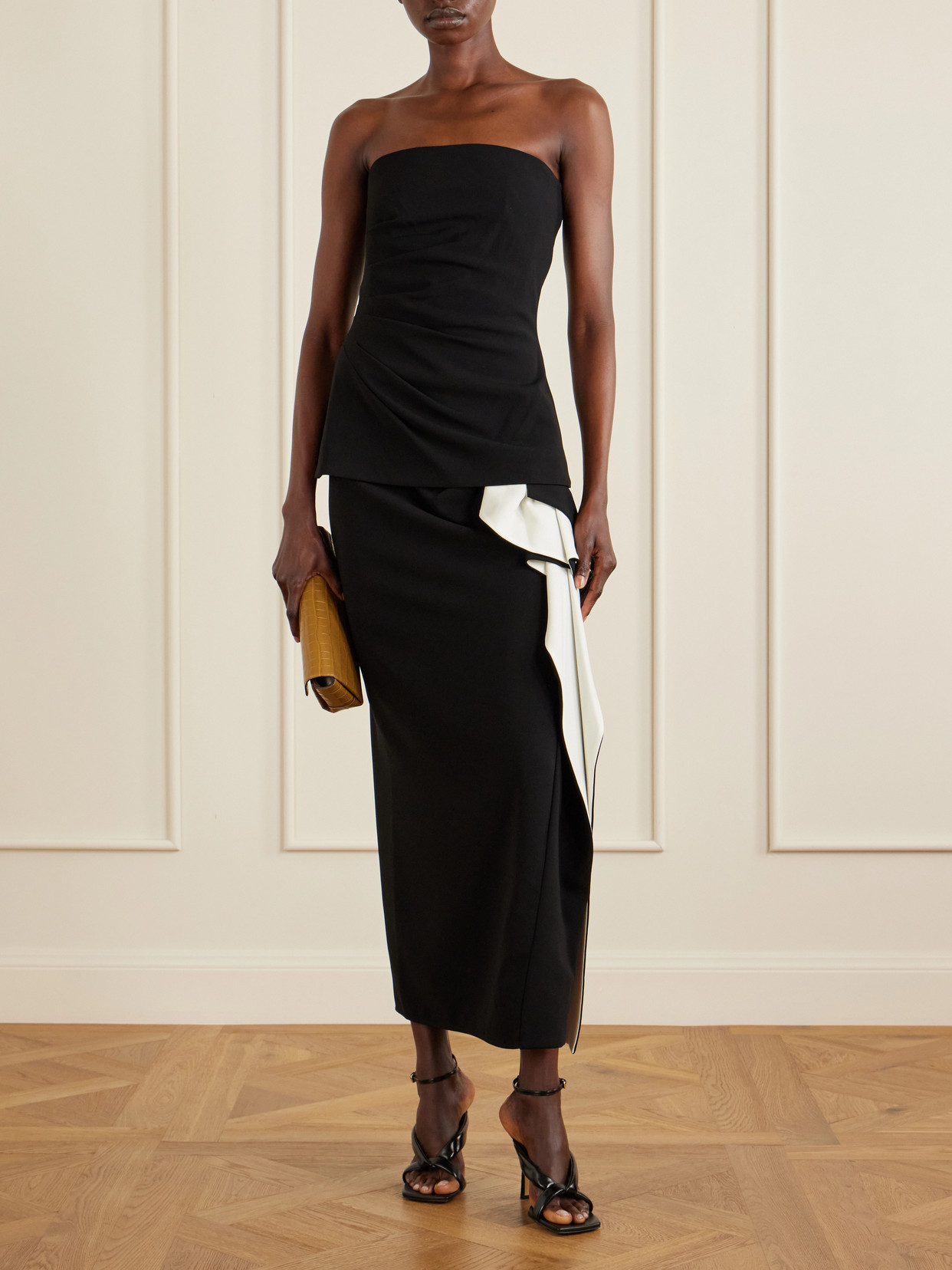 Damea Strapless Crepe Top