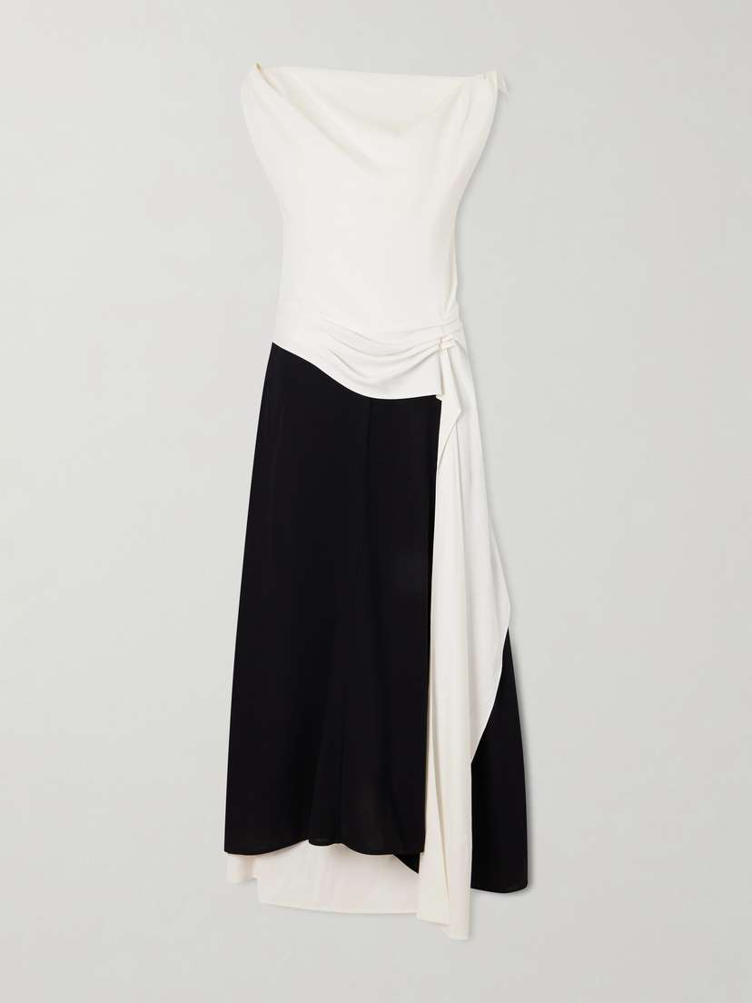 Proenza Schouler Daliah Satin-trimmed Crepe Maxi Dress