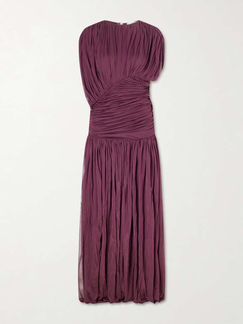 Tove Gathered Chiffon Gown