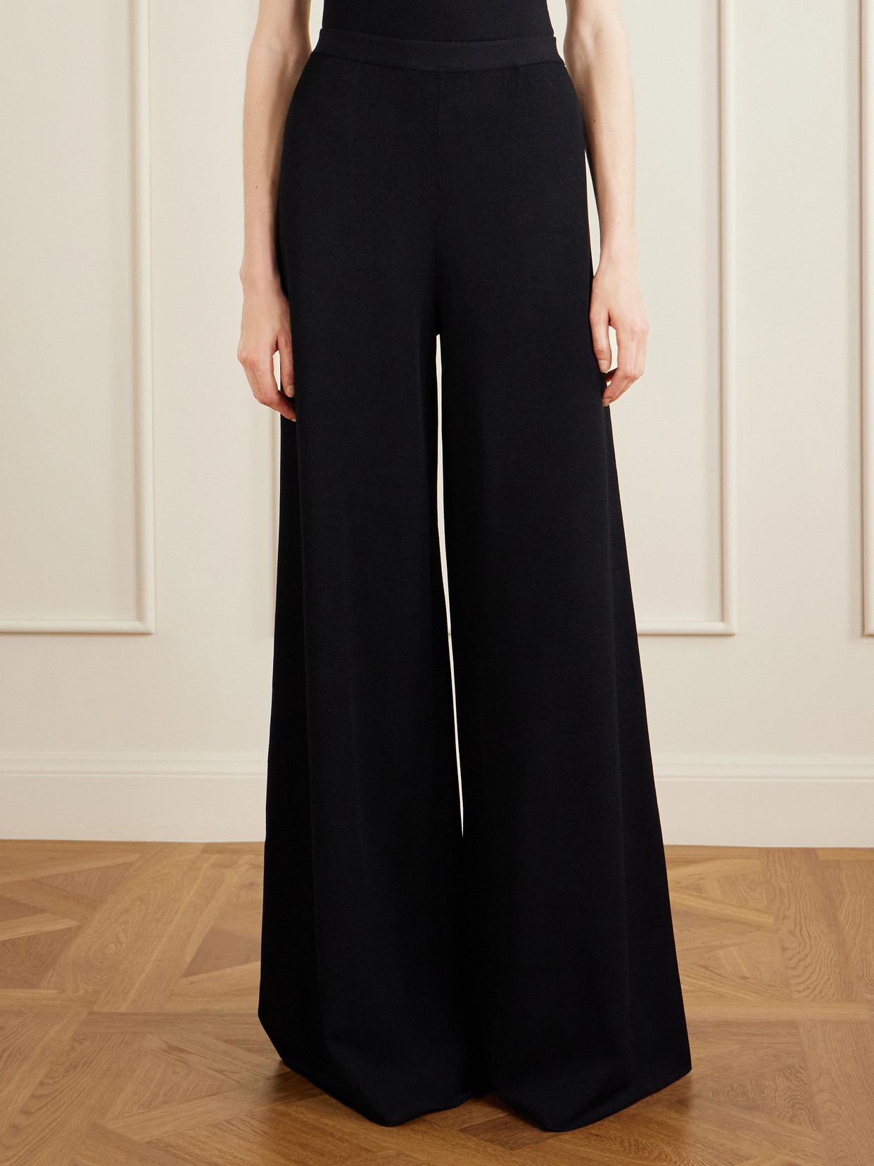 Collection - Stretch-Jersey Mid-Rise Wide-Leg Pants