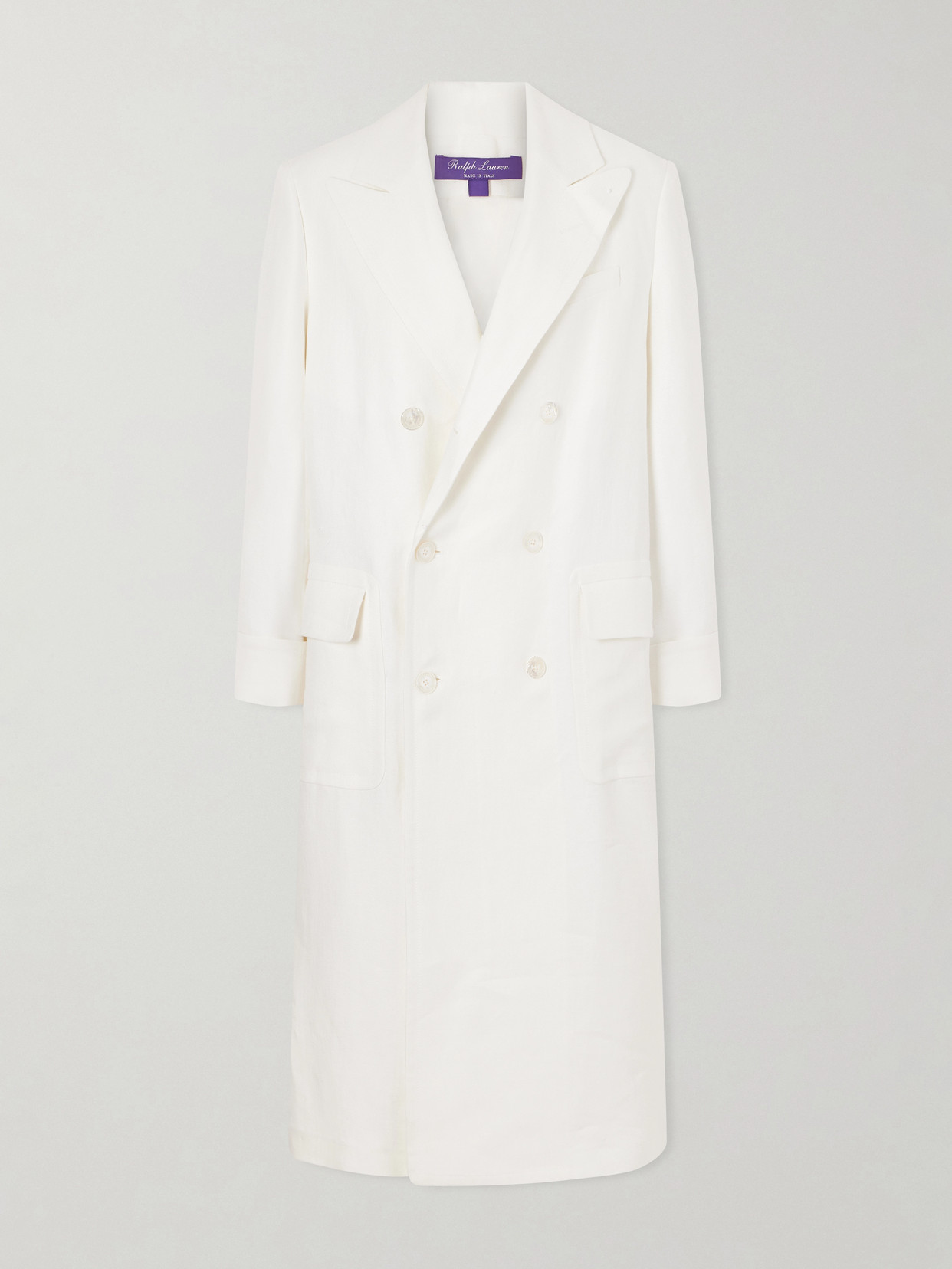 Ralph Lauren Taylan Linen Coat In Neutral