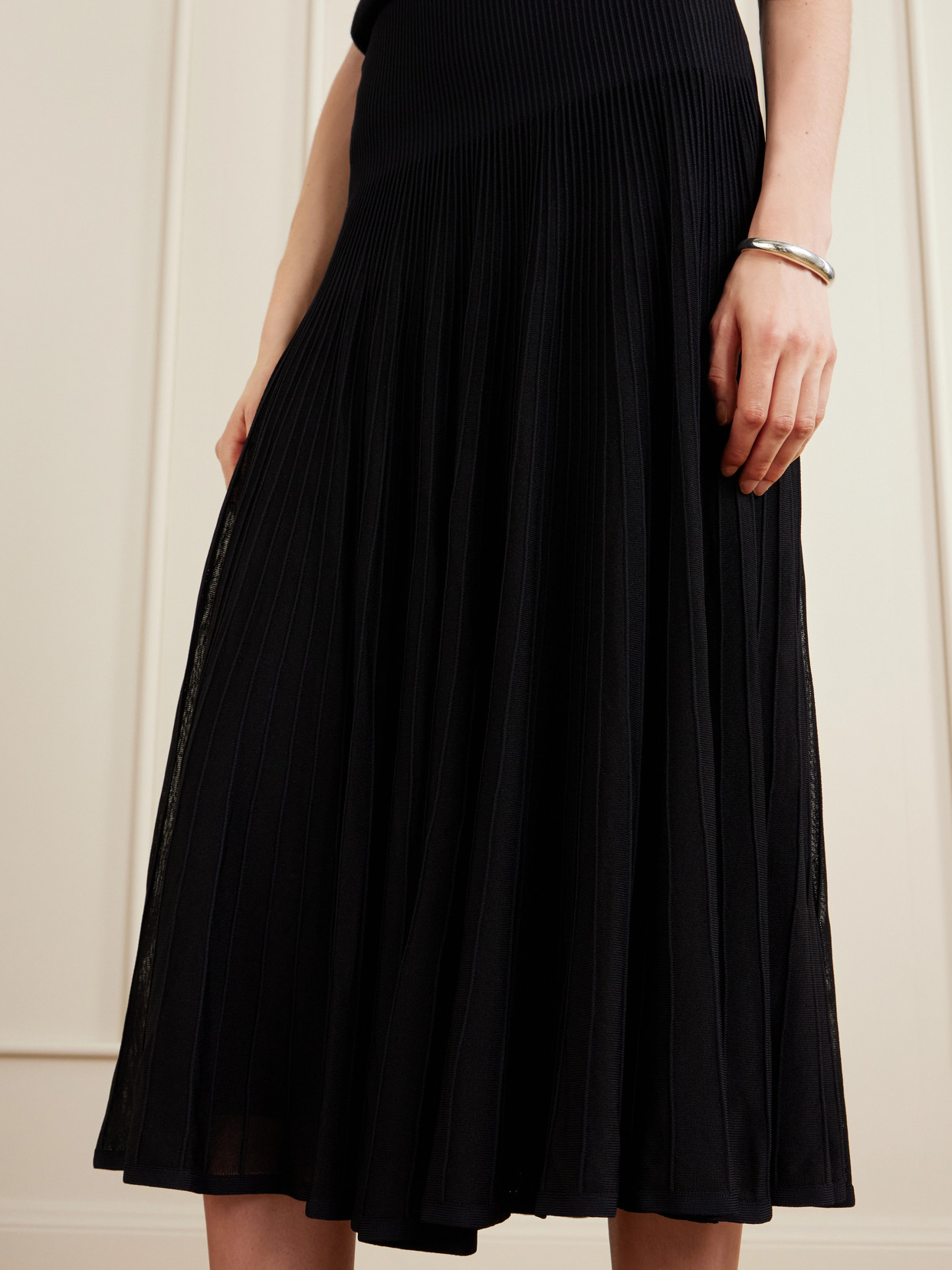 Collection - Celia Ribbed-Knit Midi