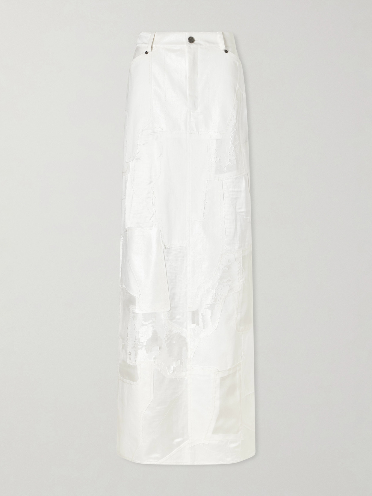Ralph Lauren Natallia Cotton Maxi Skirt In White