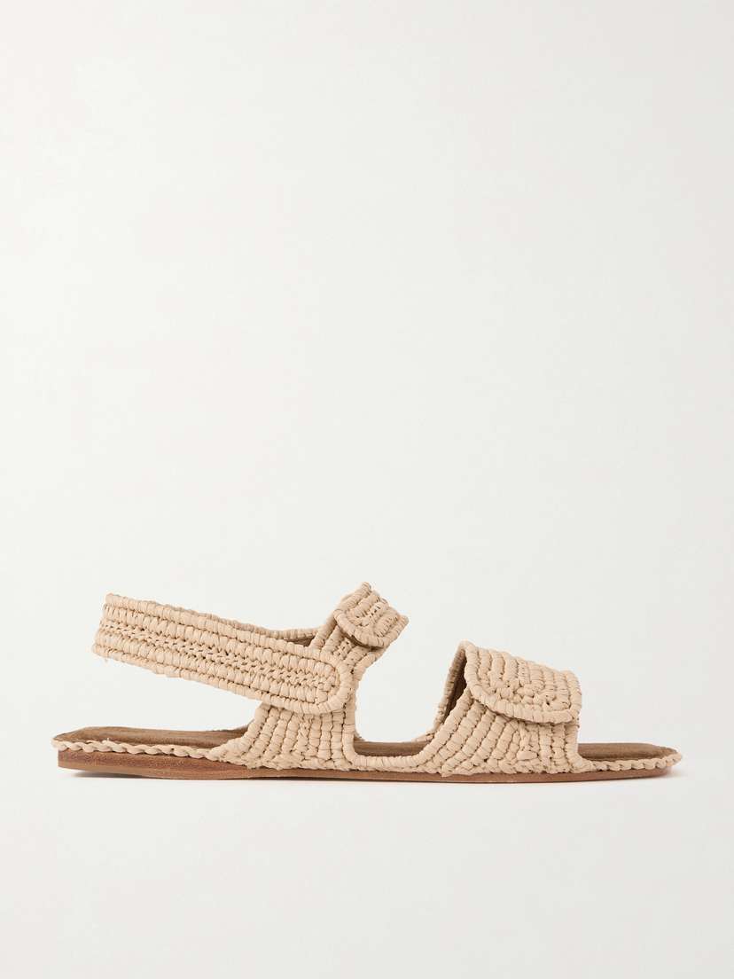 Khaite Boden Raffia Sandals