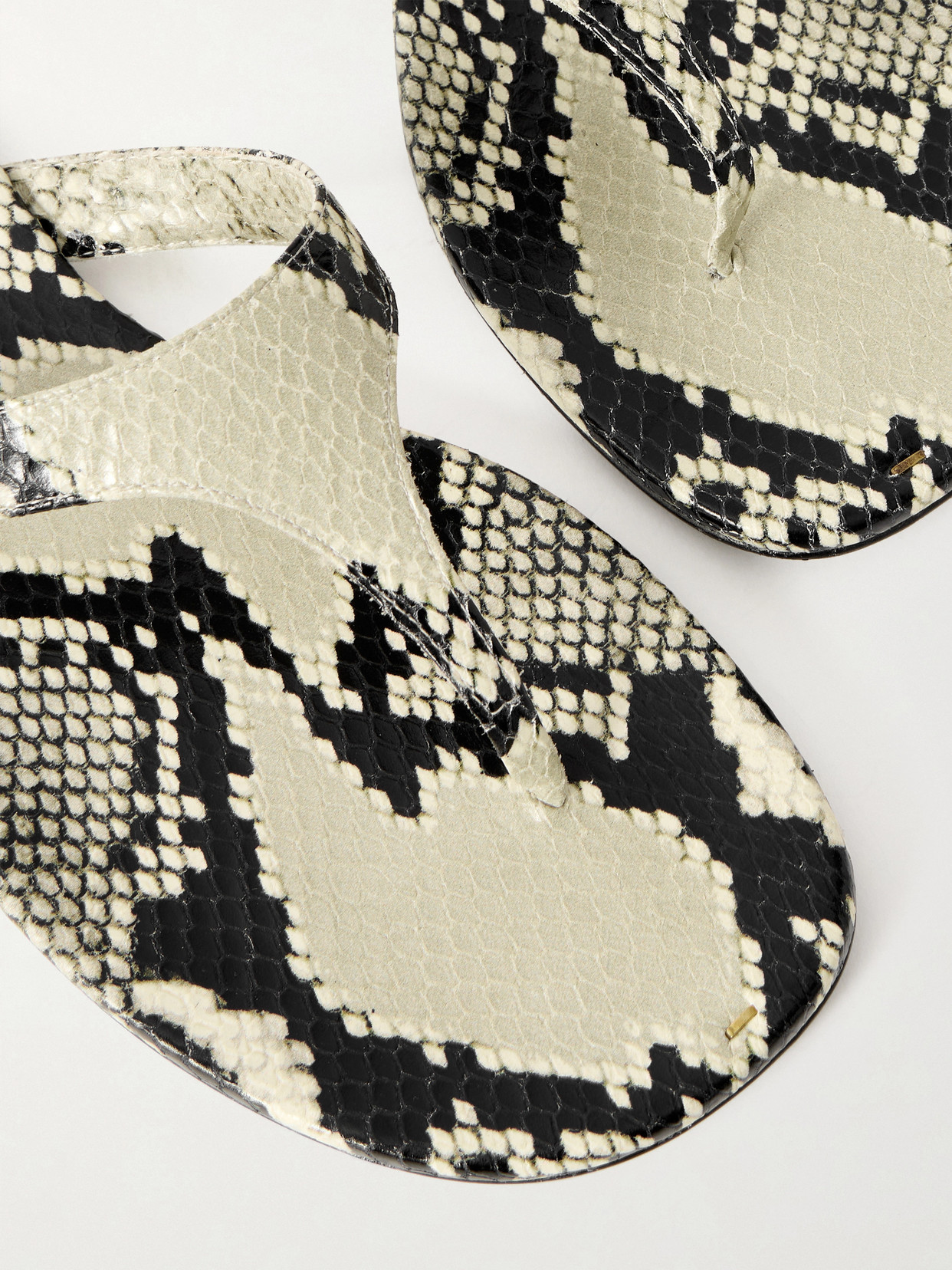 Archer Snake-Effect Sandals