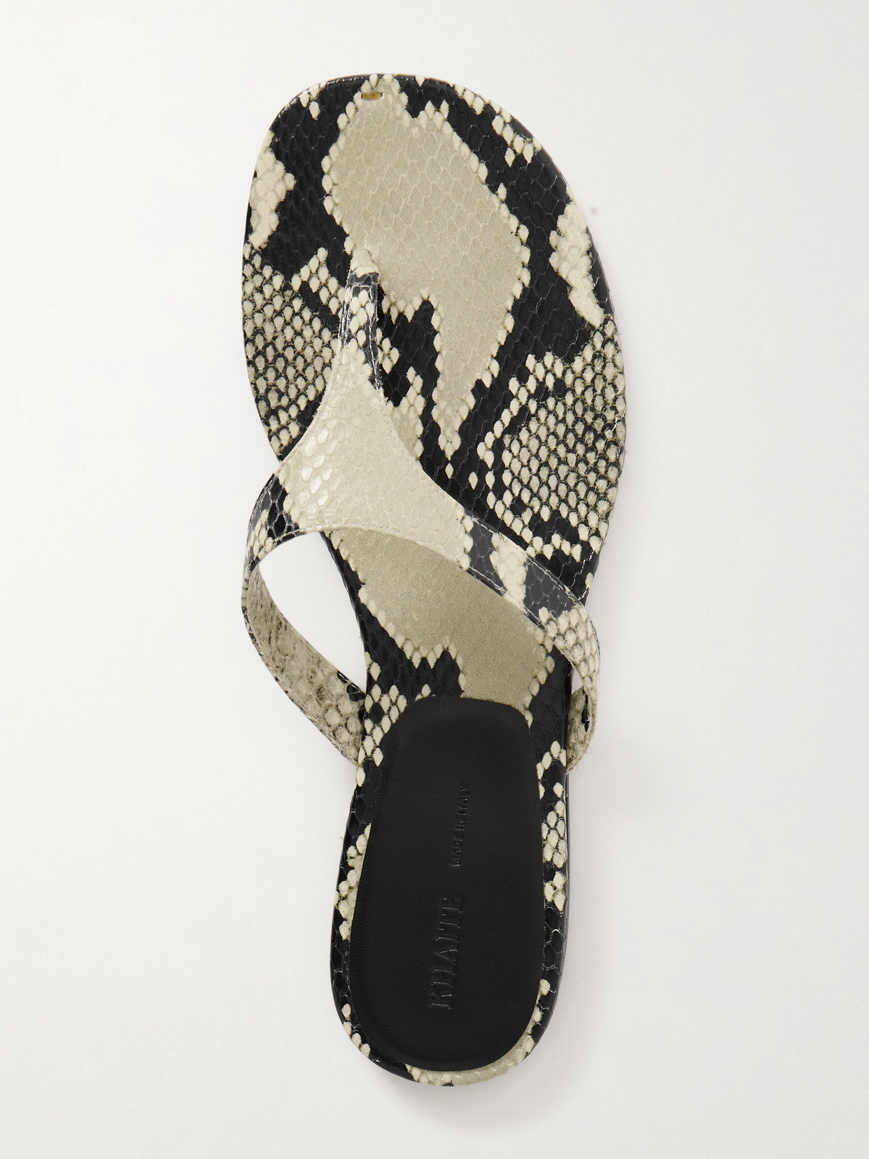 Archer Snake-Effect Sandals
