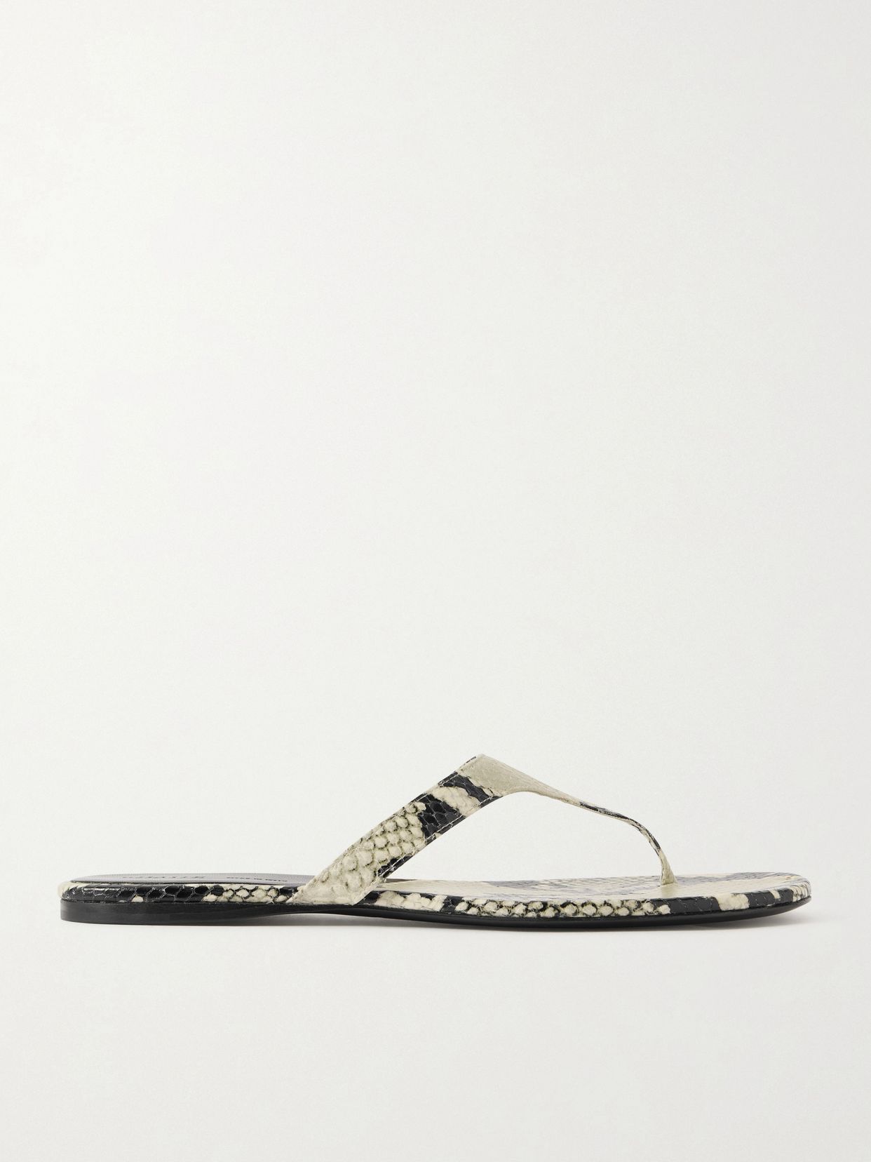 archer snake effect leather sandals