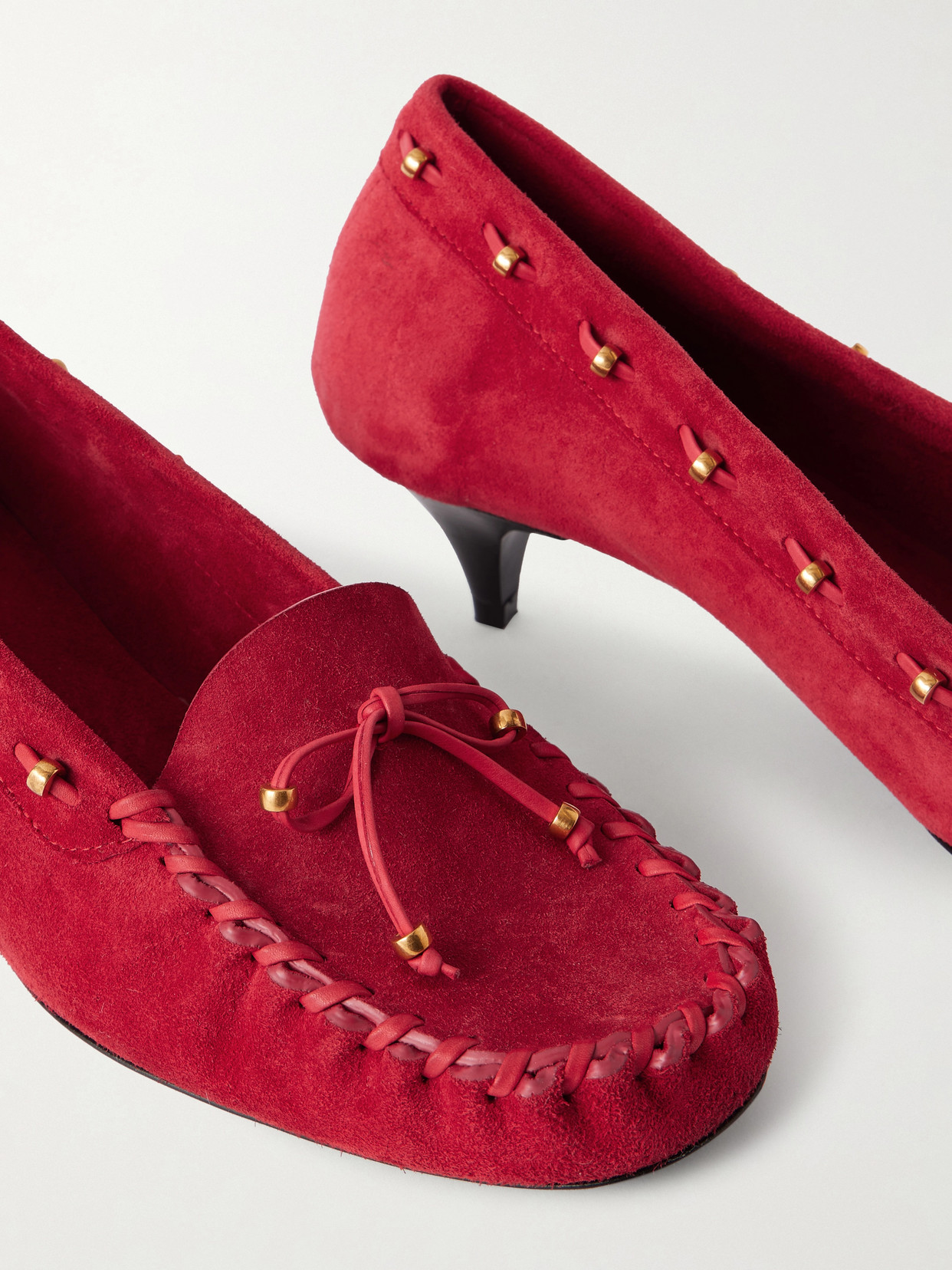 Milly Embellished Whipstitched Pumps