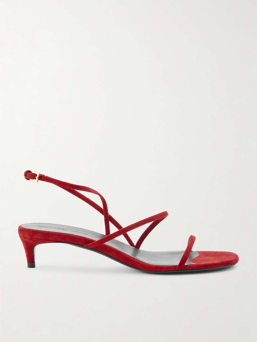 Khaite Loop Suede Sandals