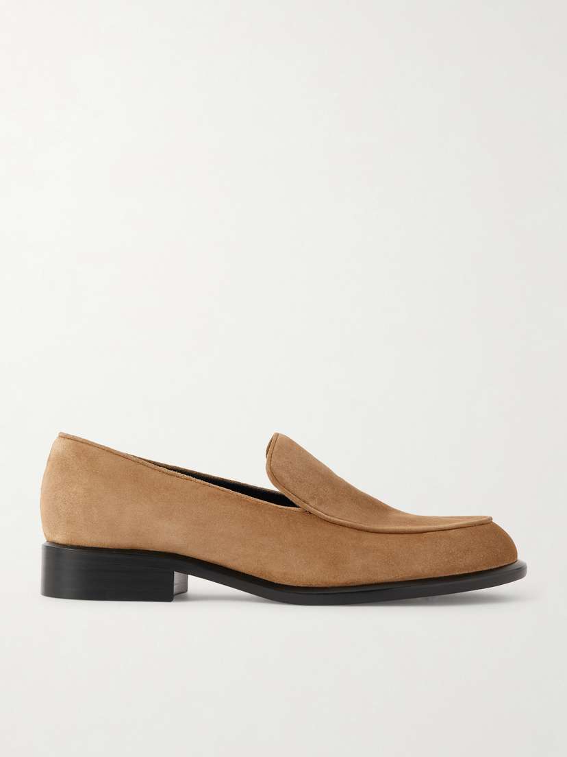 Khaite Miles Suede Loafers