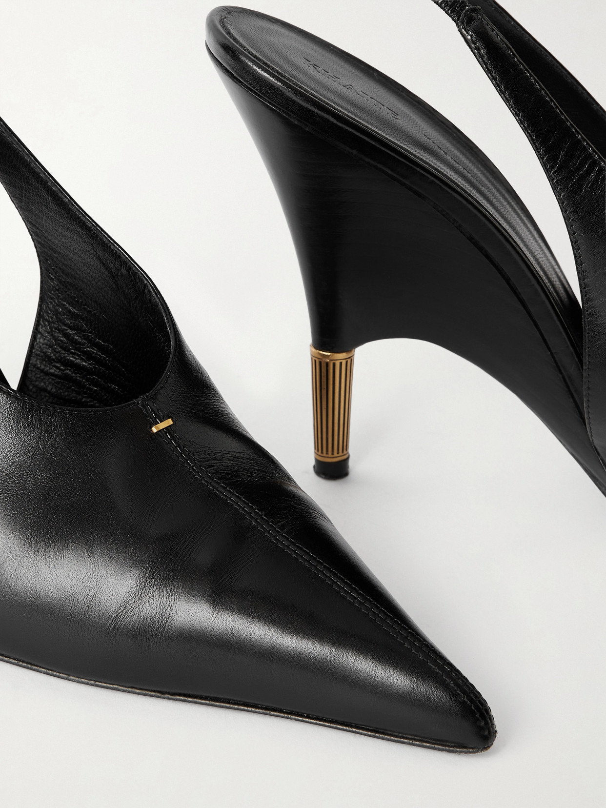 Bella Leather Slingback Pumps