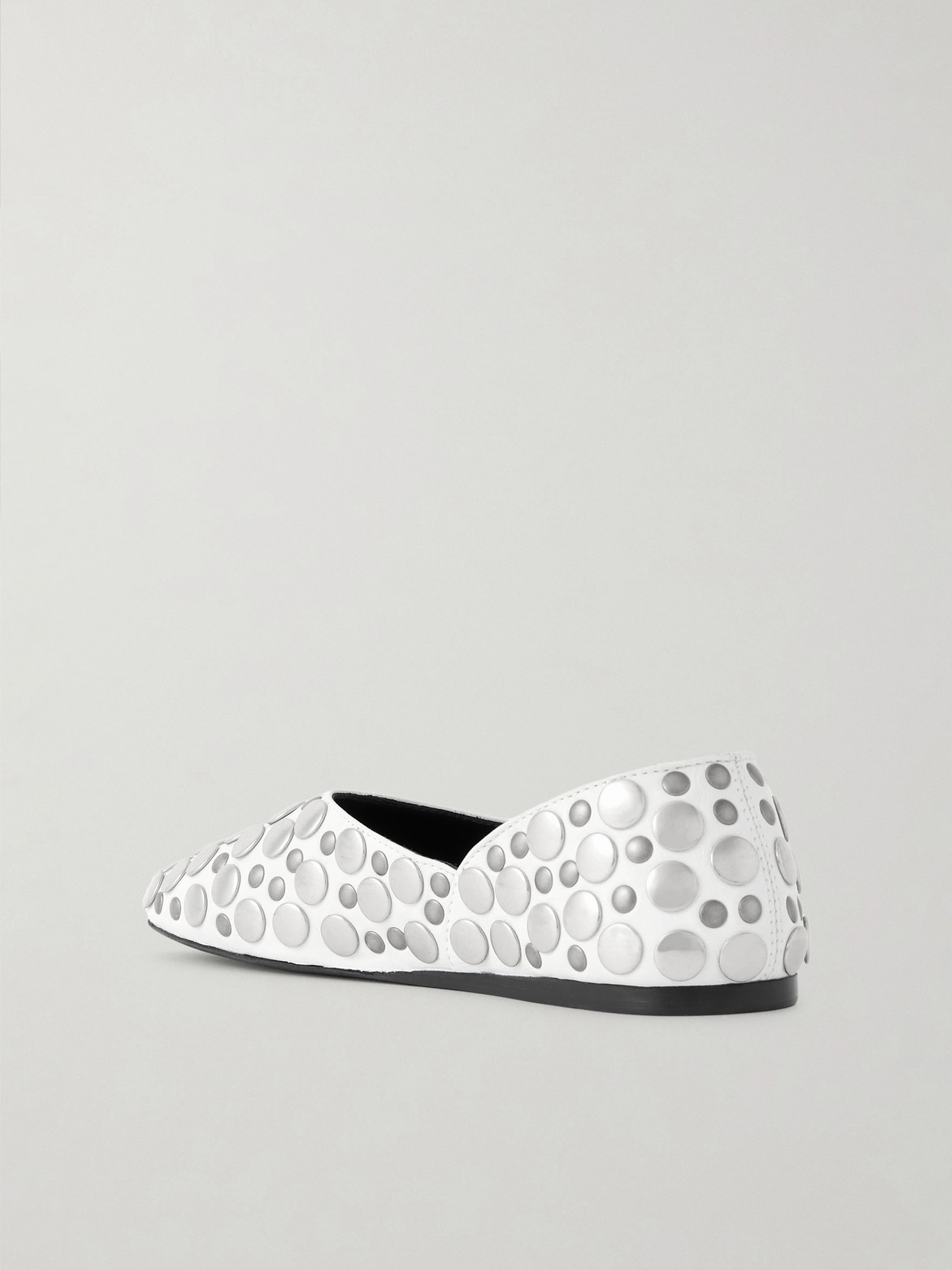 Jane Studded Leather Flats