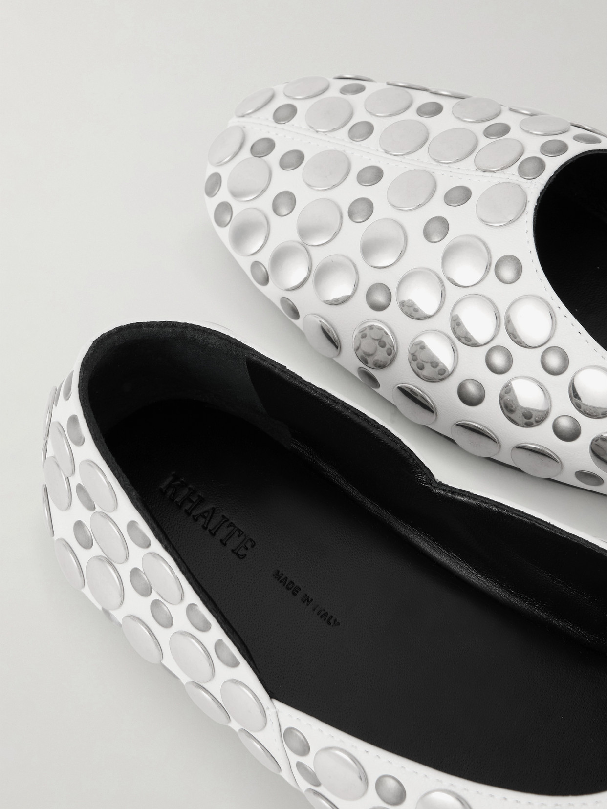 Jane Studded Leather Flats