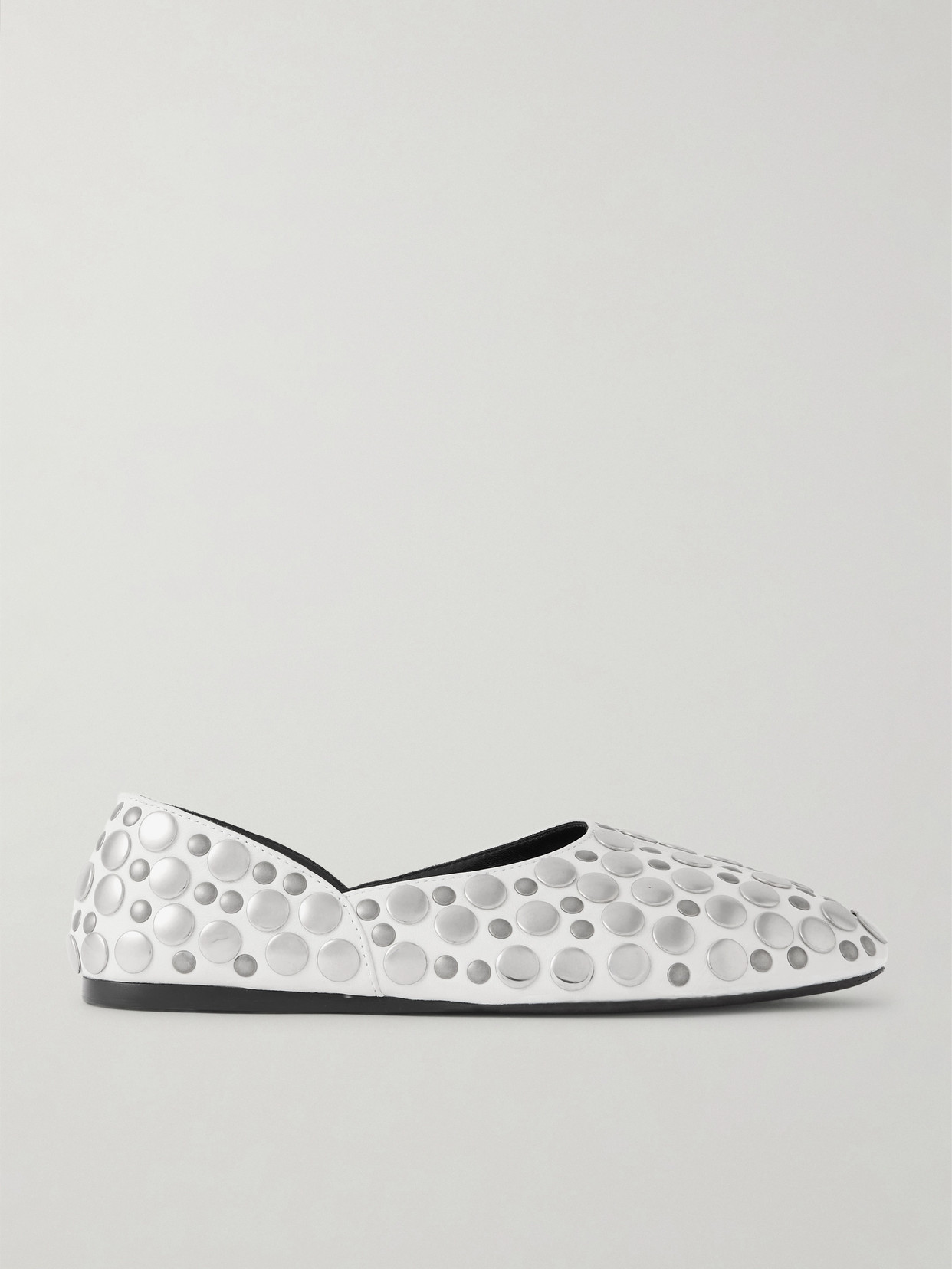 Jane Studded Leather Flats