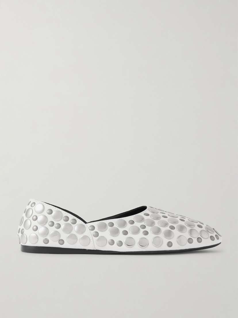 Khaite Jane Studded Leather Flats