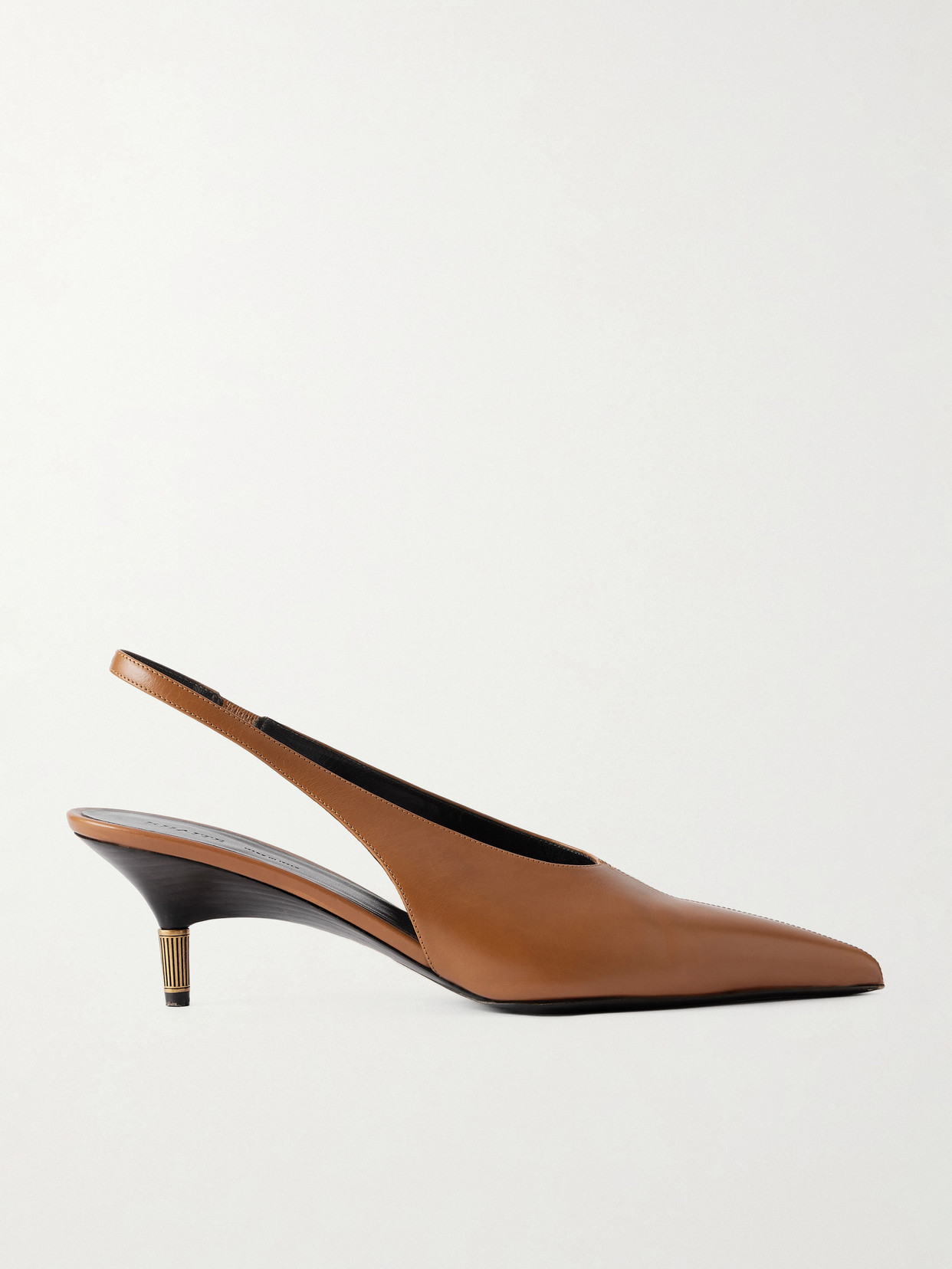 Khaite Bella Suede Slingback Pumps In Brown