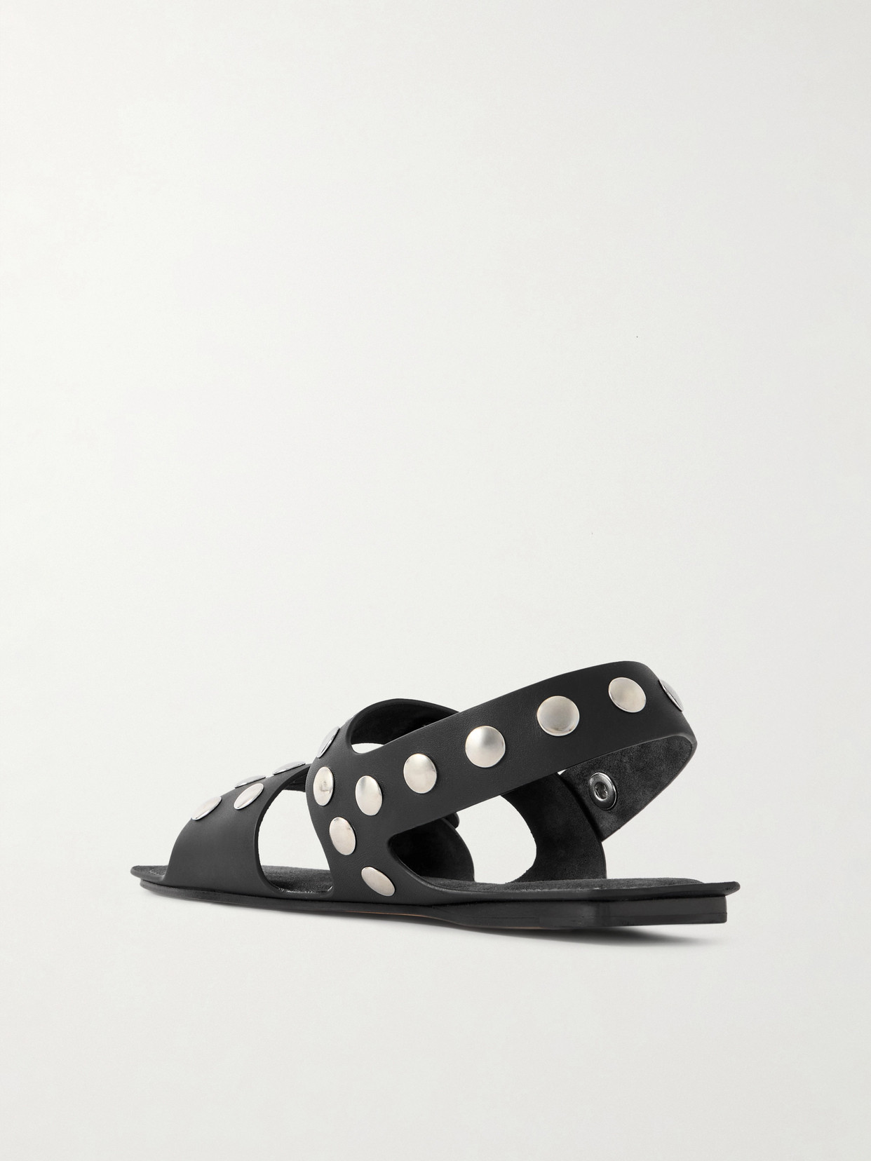 Khaite Black Boden Flat Sandals