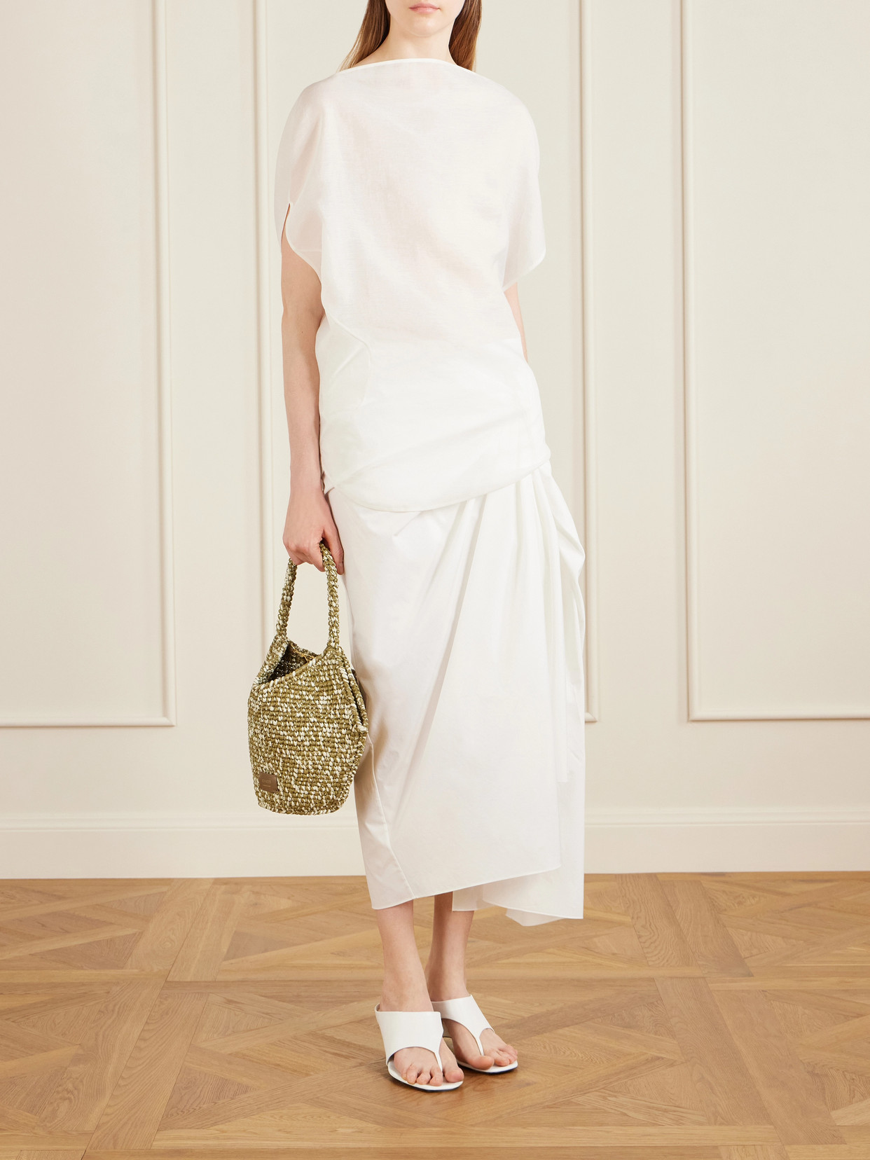 Lotus Mini Woven Tote