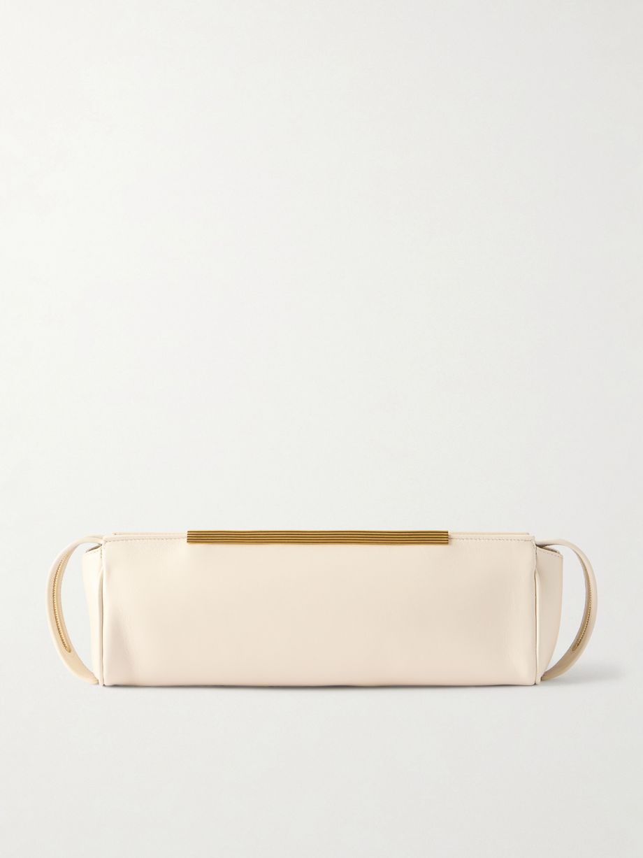 Lamb leather clutch