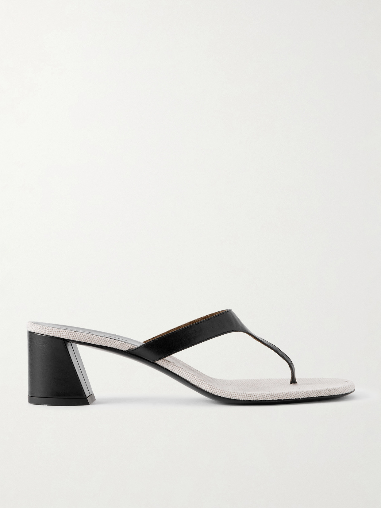 Khaite Archer Leather Mules In Black