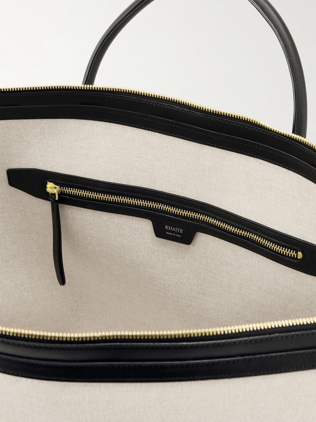 Kasia Medium Leather-Trimmed Canvas Tote
